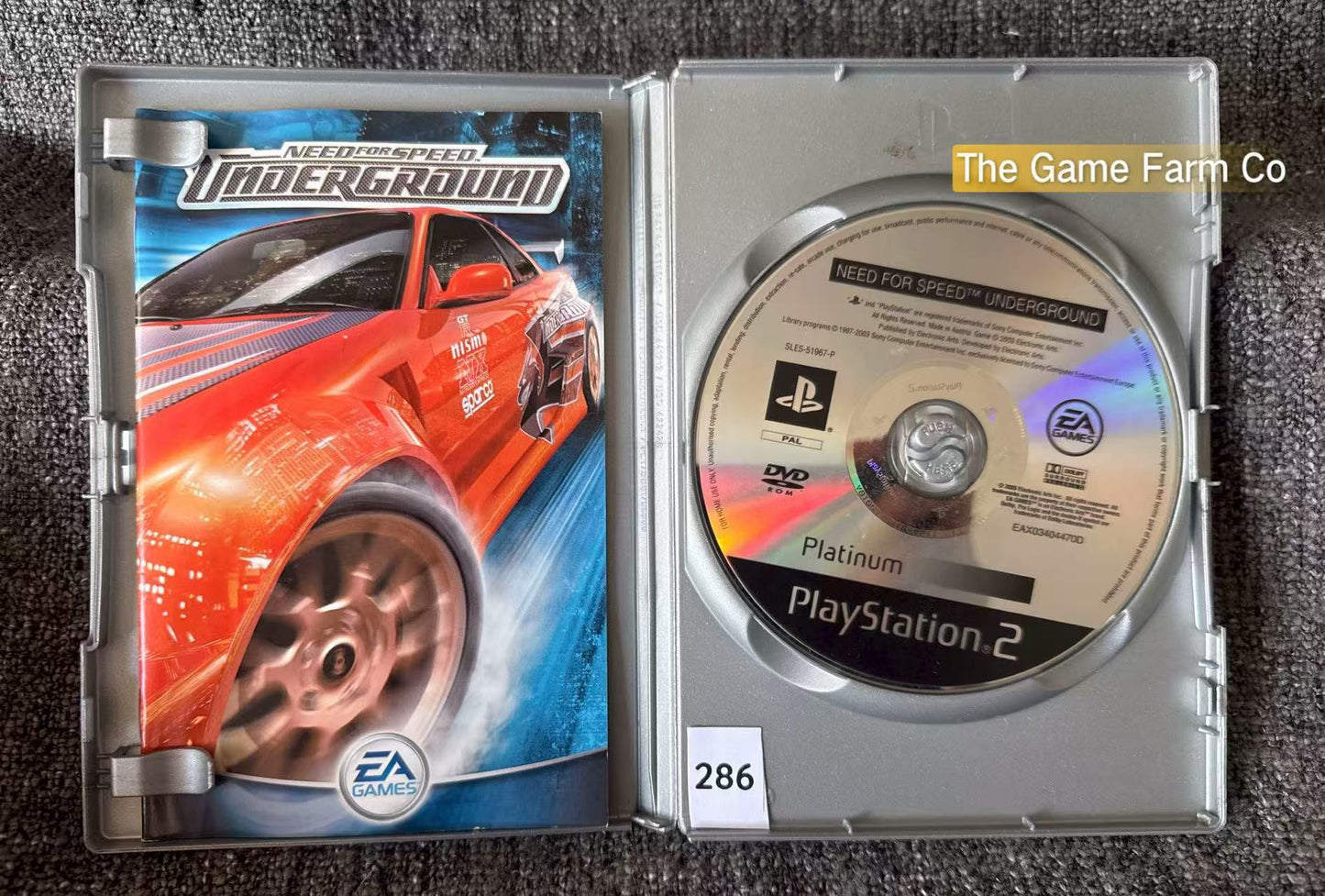 Need For Speed Underground Game- Sony PlayStation 2 (PS2)