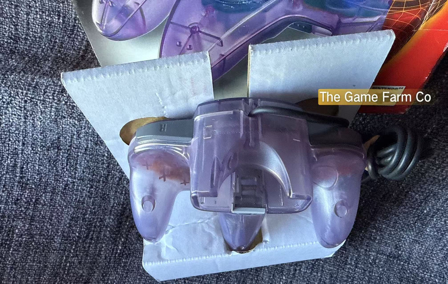 All Genuine Clear Purple boxed  N64 controller in great condition (Nintendo)