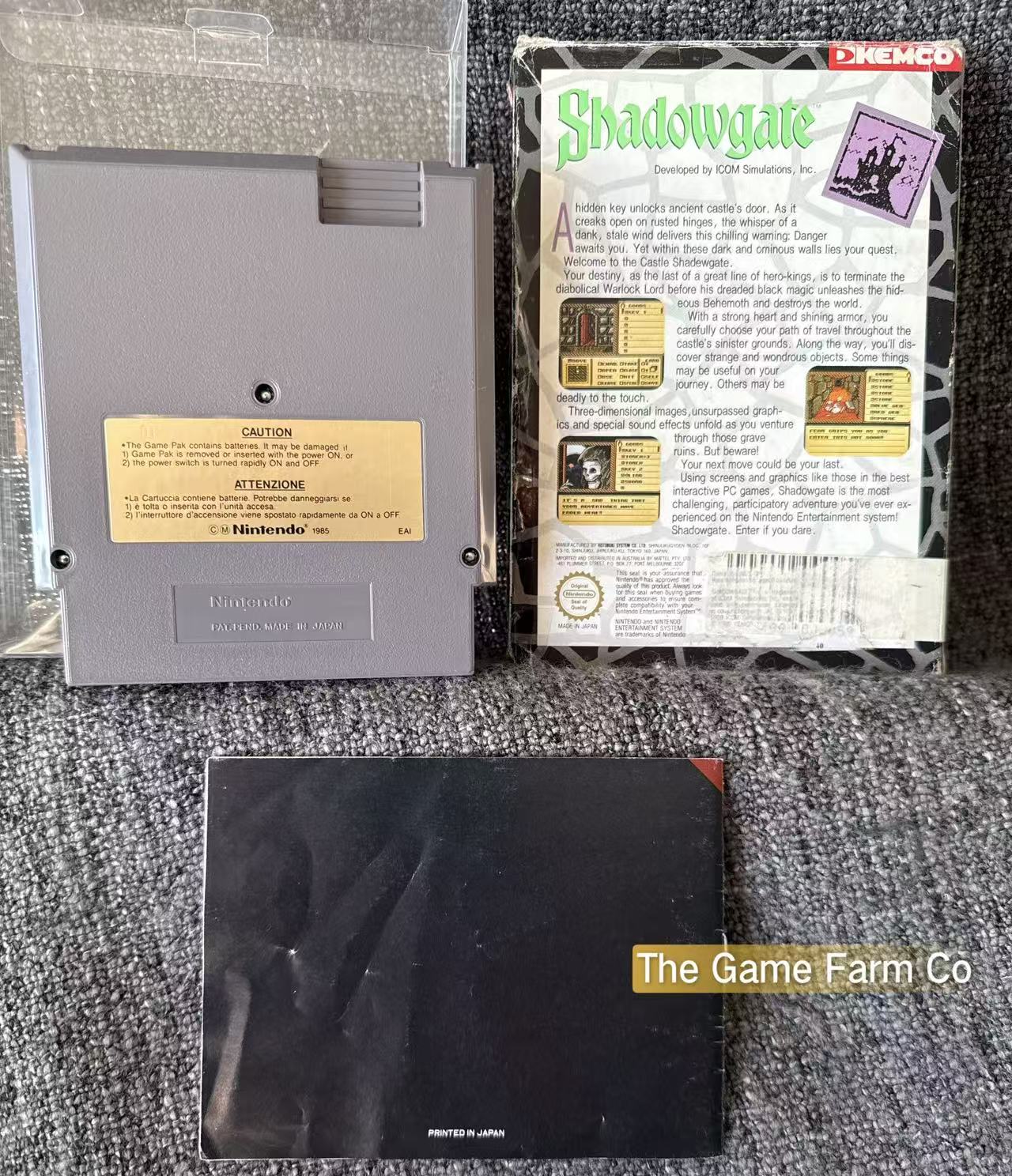 Shadow Gate Boxed Game - Nes - Nintendo / Entertainment System - Pal Version