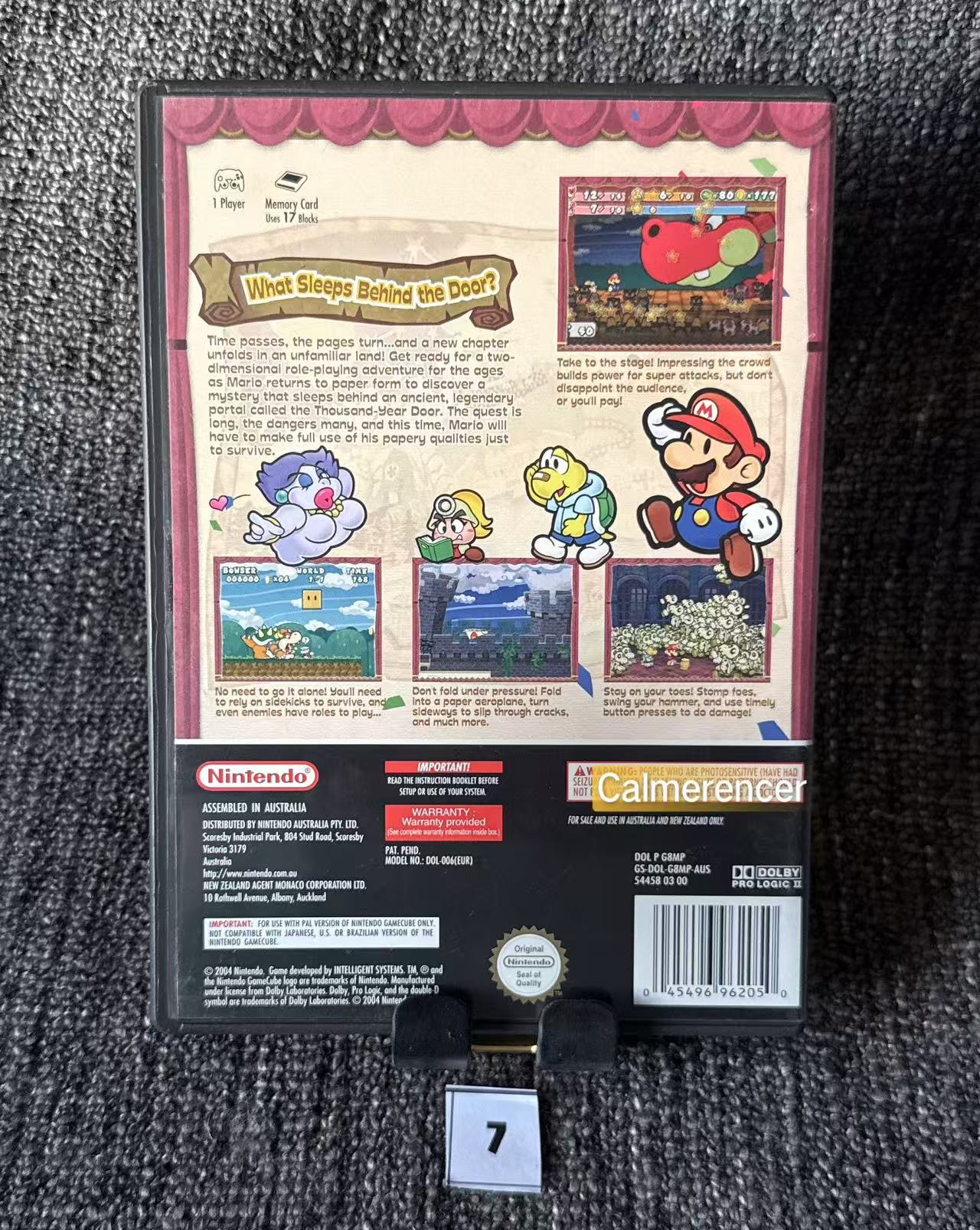 Paper Mario Game - Nintendo Gamecube - Pal Version