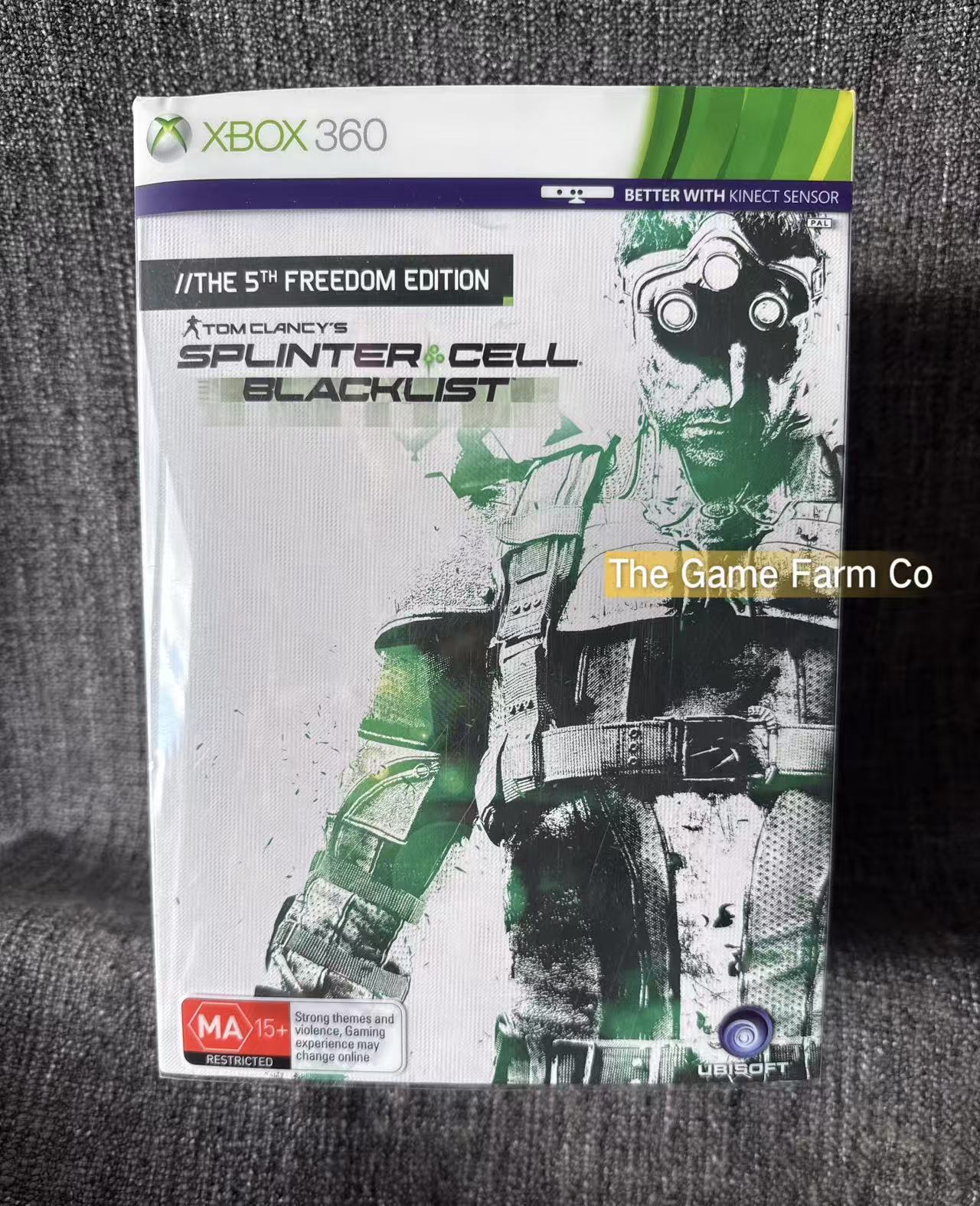 Tom Clancy's Splinter Cell Blacklist Sam FIsher Desert Suit Statue / Figure The 5th Freedom edition- Xbox 360 Game