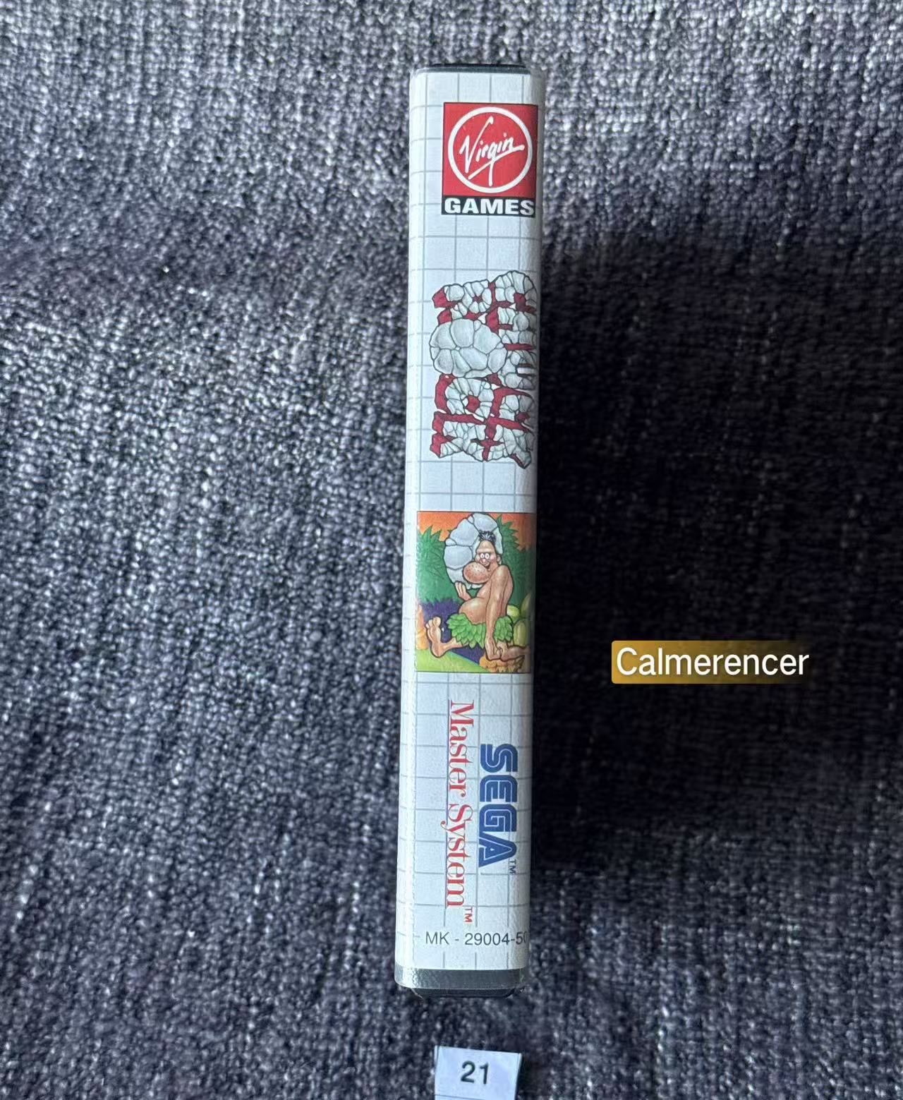 Chuck Rock Game - No manual Sega Master System