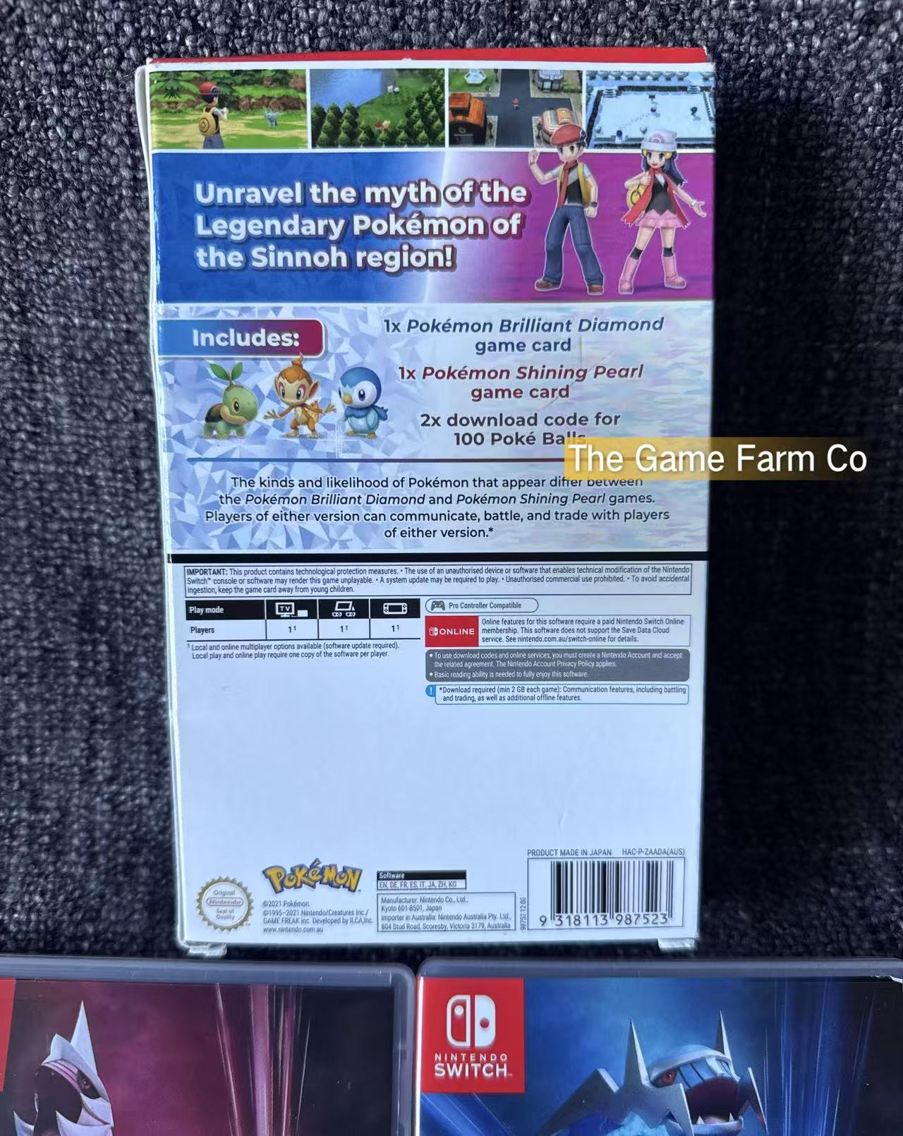 Pokémon Brilliant Diamond and Pokémon Shining Pearl Dual Pack + Unused 100x 2 Pokeball codes and steel case Switch Game - Nintendo Switch
