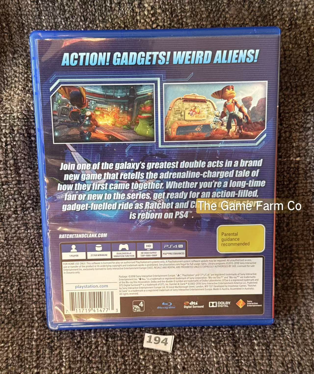 Ratchet & Clank Sony PlayStation 4 Complete PAL Tested Used