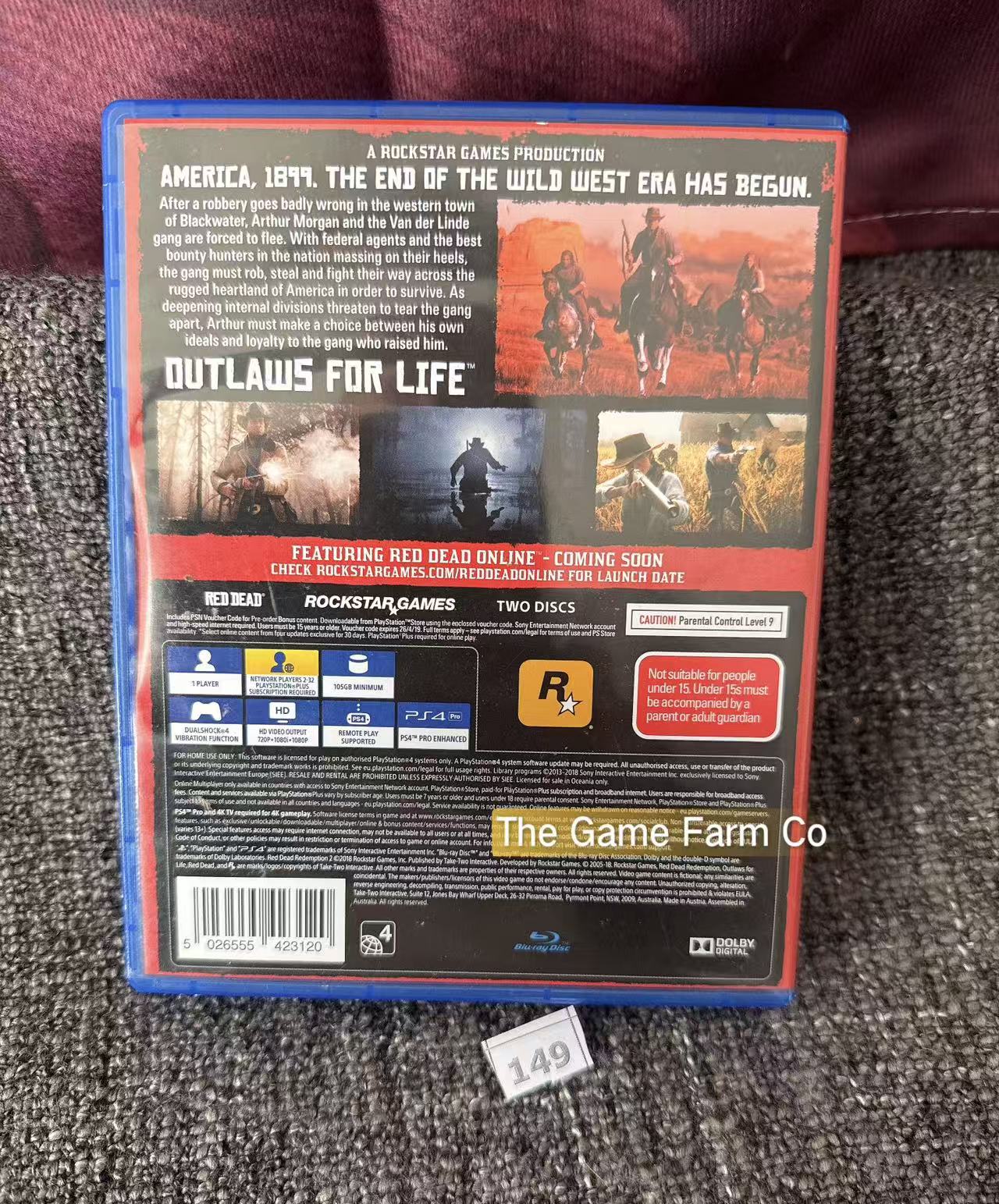 Red Dead Redemption PS4 Physical Game CIB PAL Tested Used