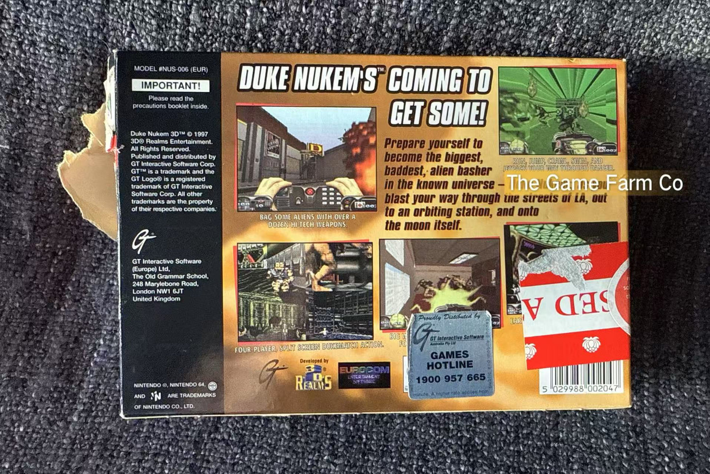 Duke Nukem Game Boxed - Nintendo 64 / N64 - Pal Version