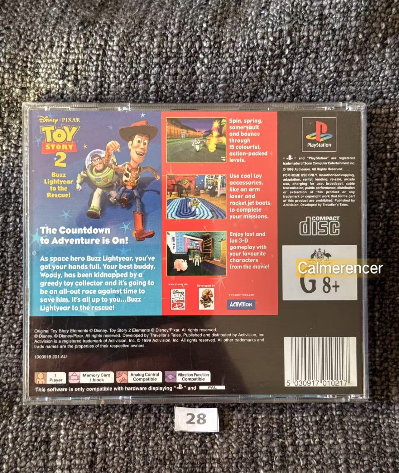 Toy Story 2 - Sony Playstation One (PS1) Game