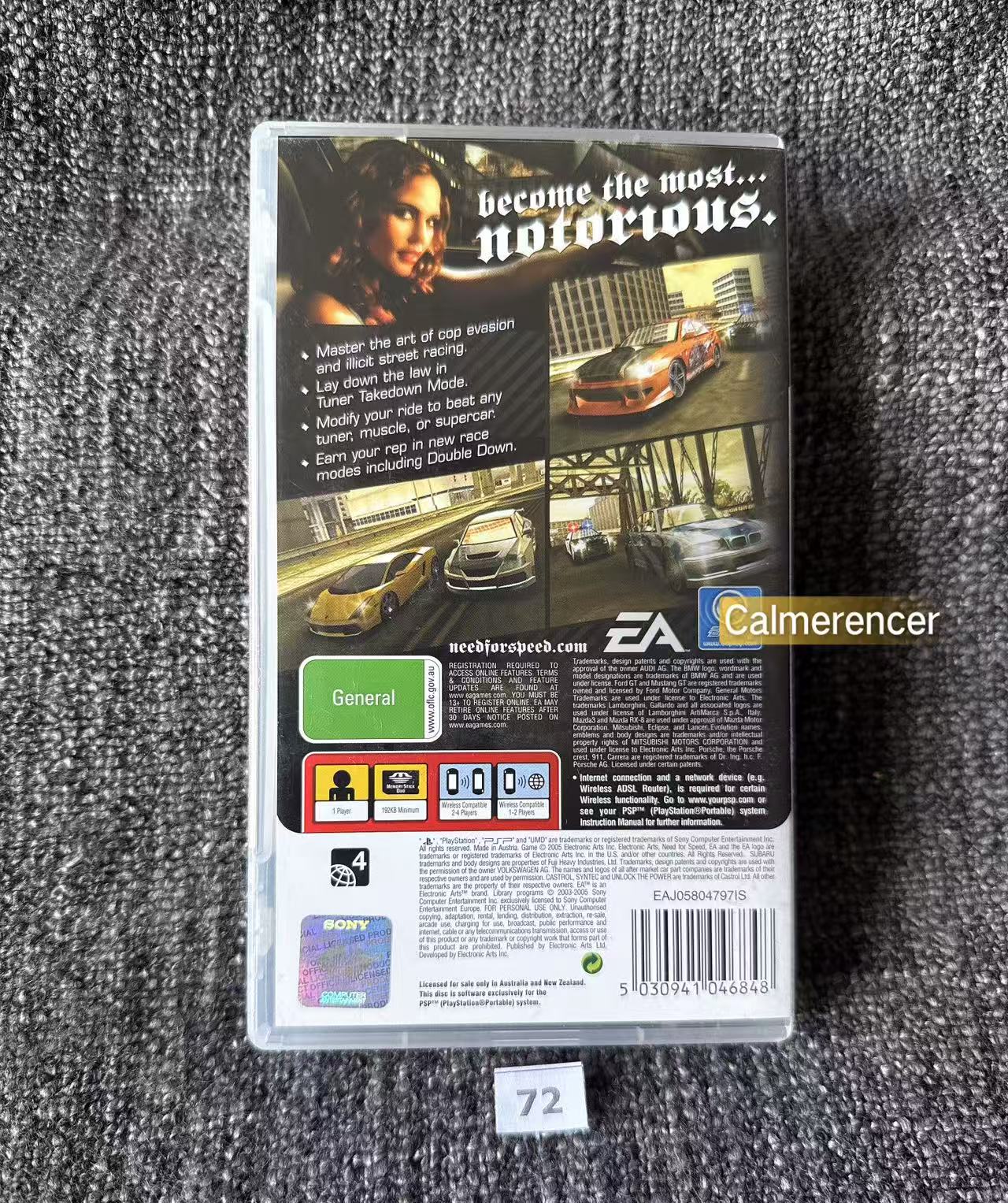 Need for Speed Most Wanted 5-1-0 NFS PSP Game - PlayStation Portable