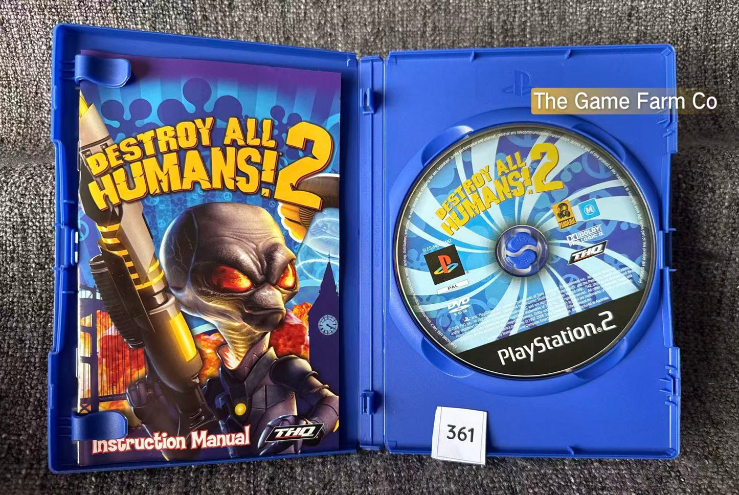 Destroy All Humans 2 Game- Sony PlayStation 2 (PS2)