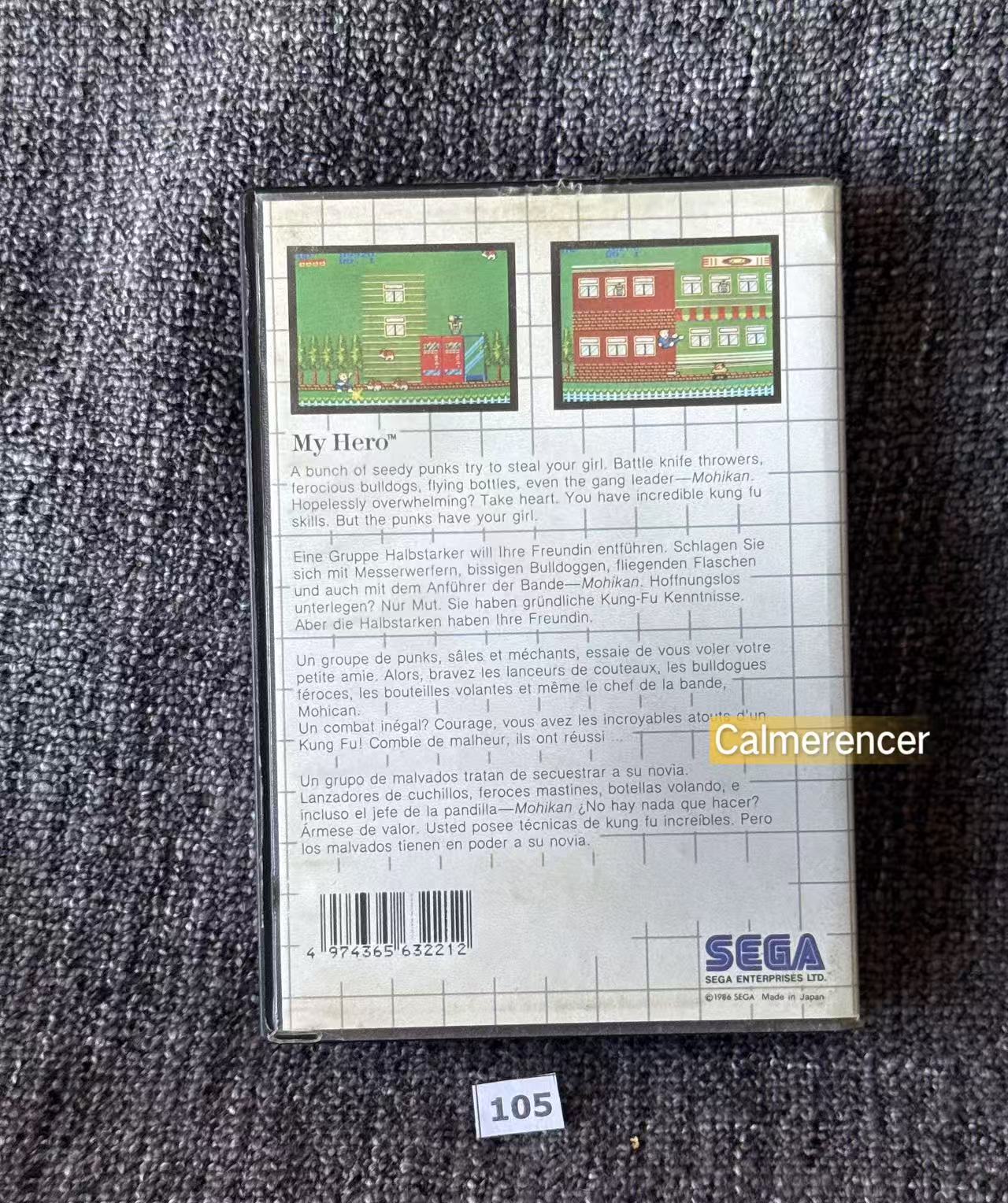 My Hero Game - No manual- Sega Master System