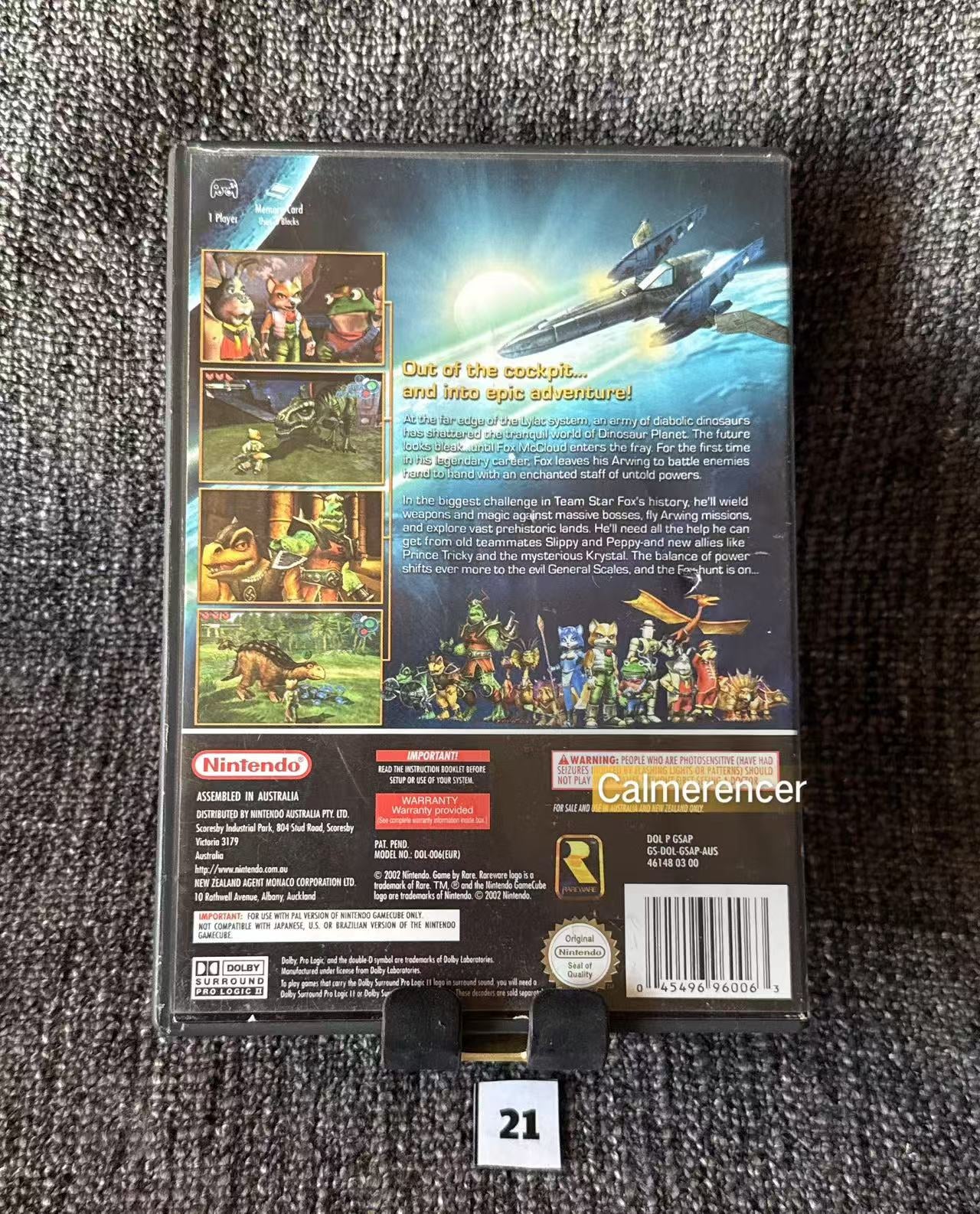 Starfox Adventures Game - Nintendo Gamecube - Pal Version