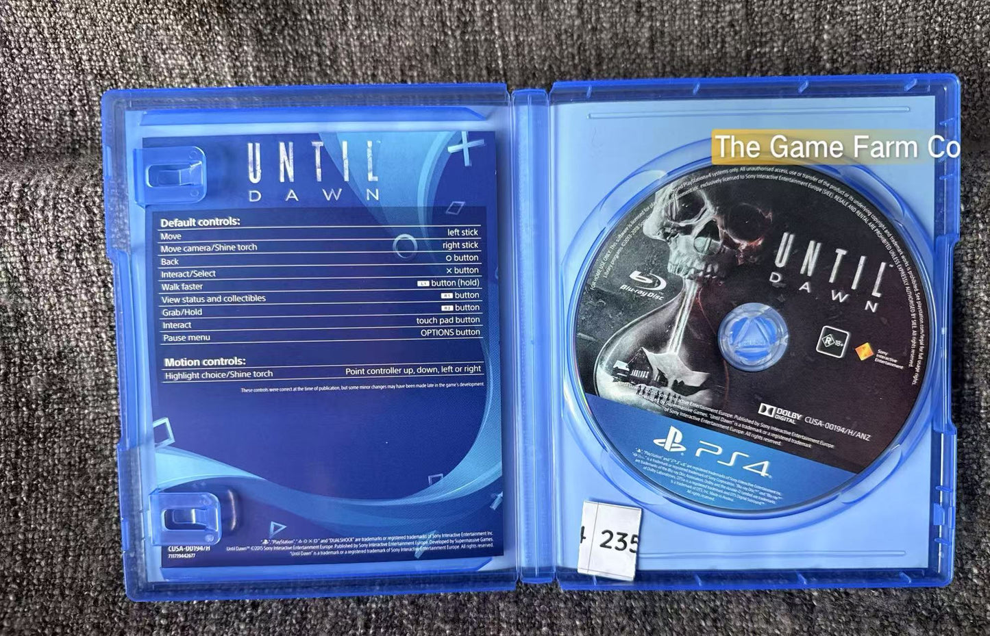 Until Dawn Sony Playstation 4 (PS4) Game