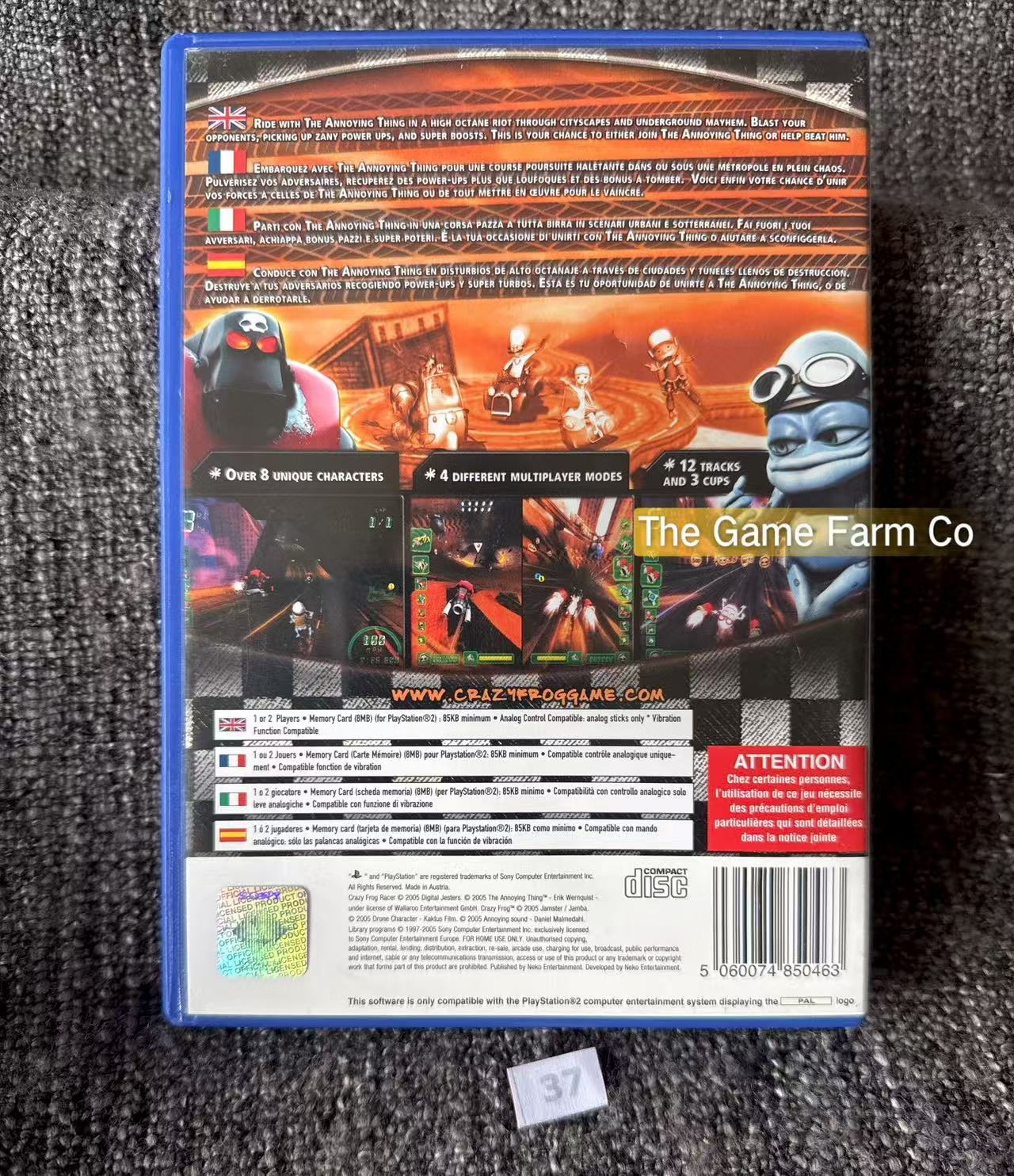 Crazy Frog Racer Game- Sony PlayStation 2 (PS2)