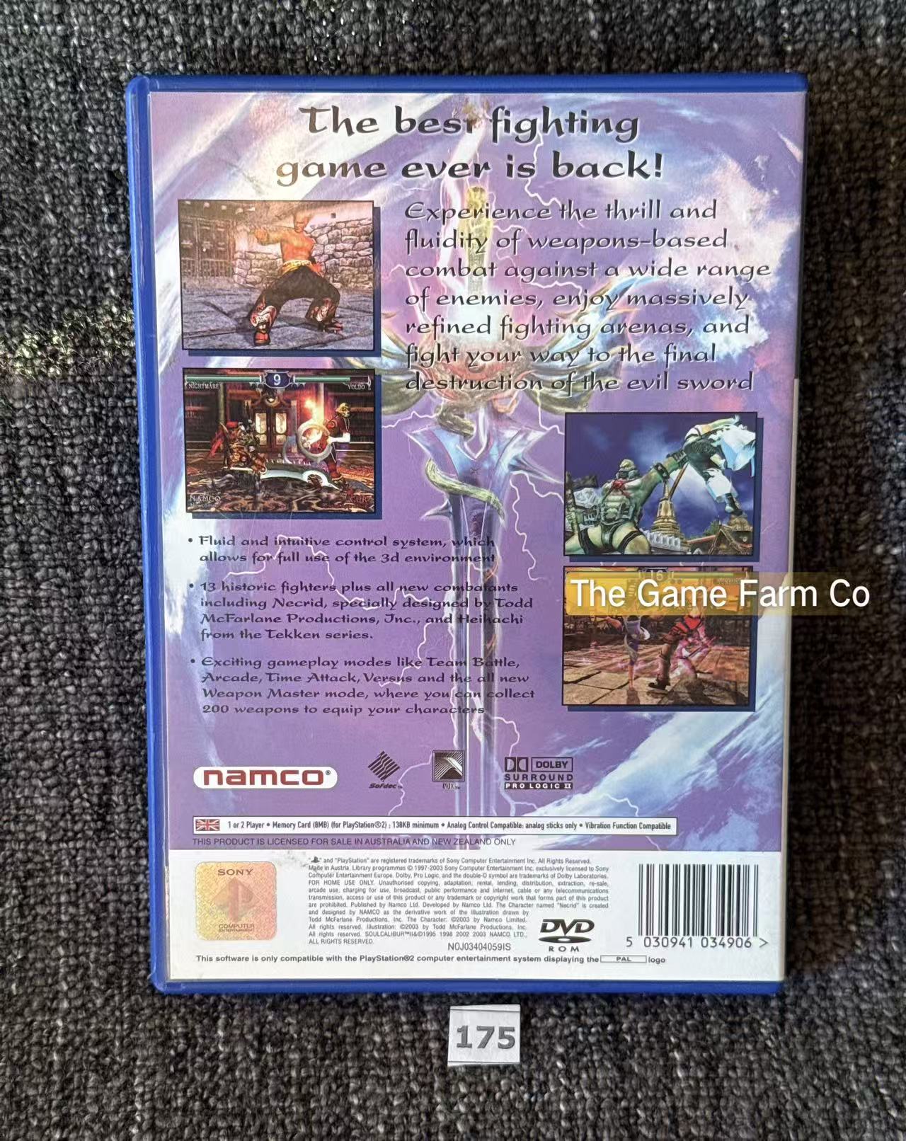 SoulCalibur II Sony PlayStation 2 Complete PAL Tested Used