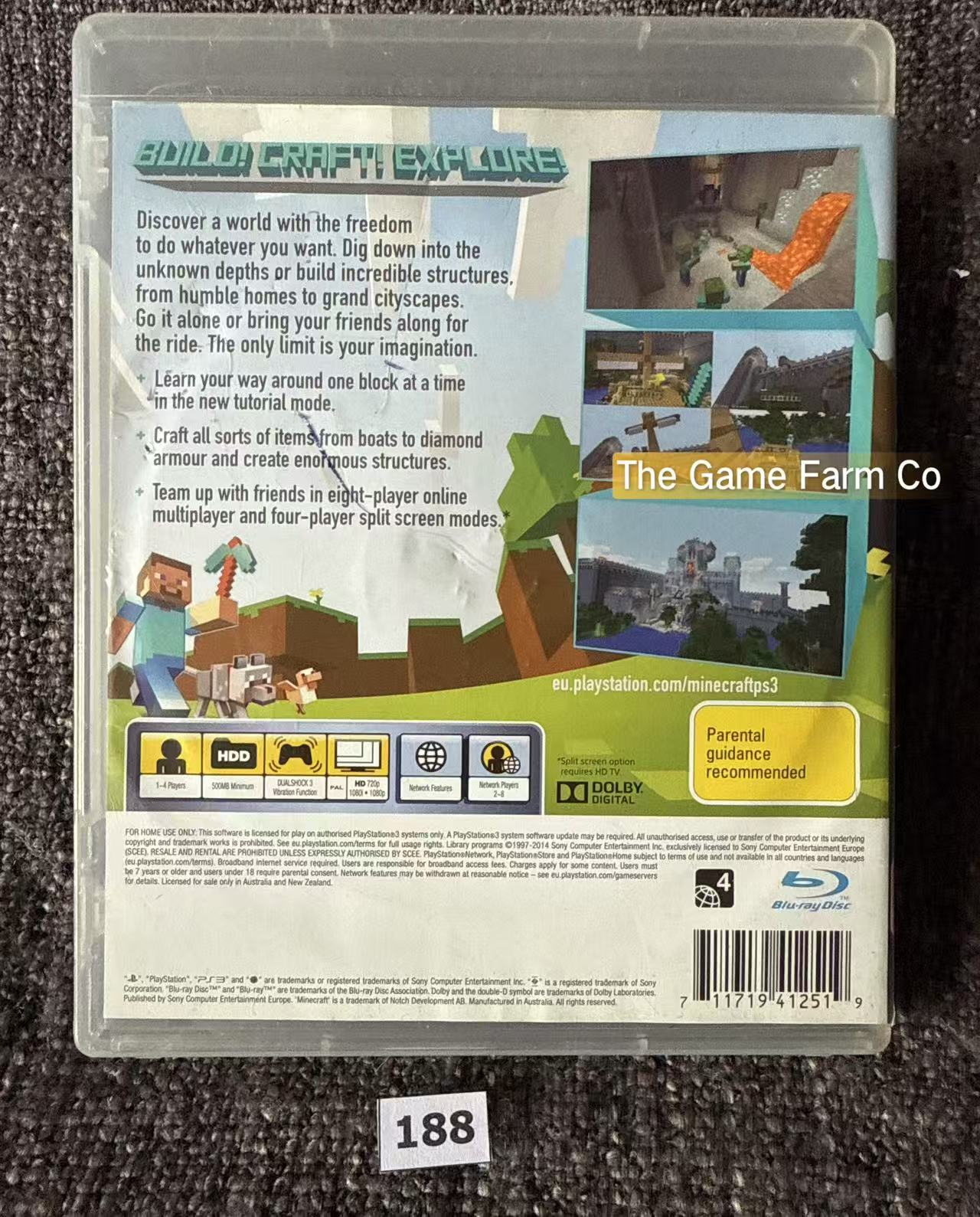 Minecraft Game - PS3 - Sony Playstation 3