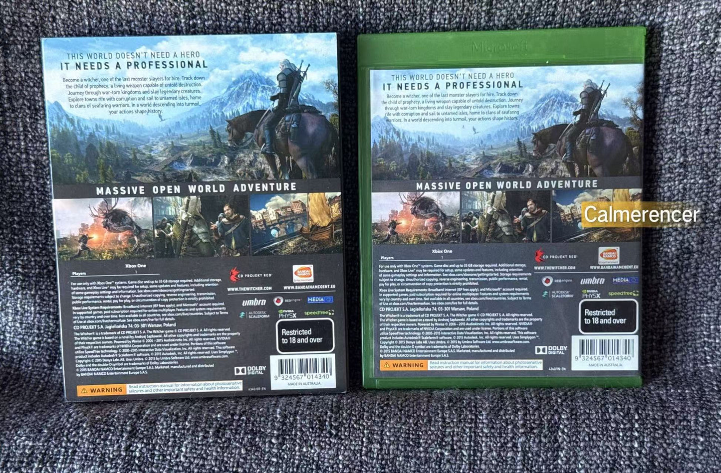 The Witcher 3 Wild Hunt with bonus materials Game Microsoft Xbox One