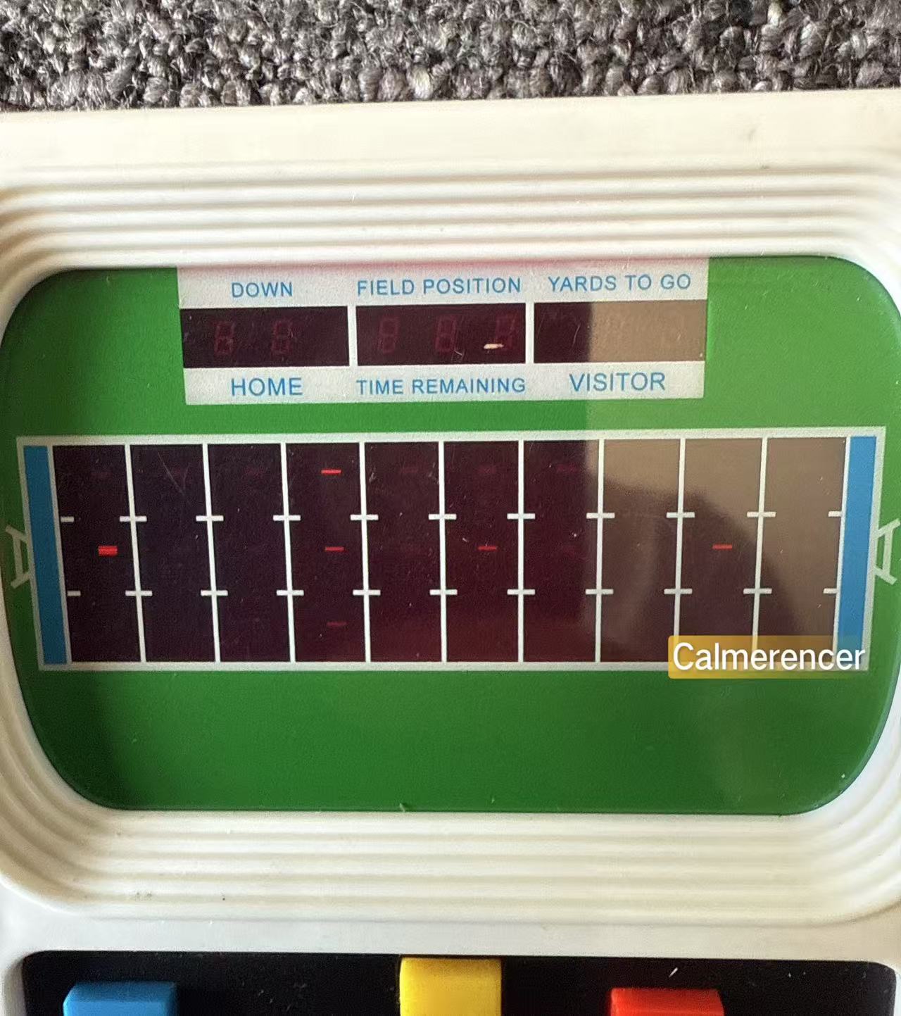 Mattel Electronic Football Handheld console in excellent condition
