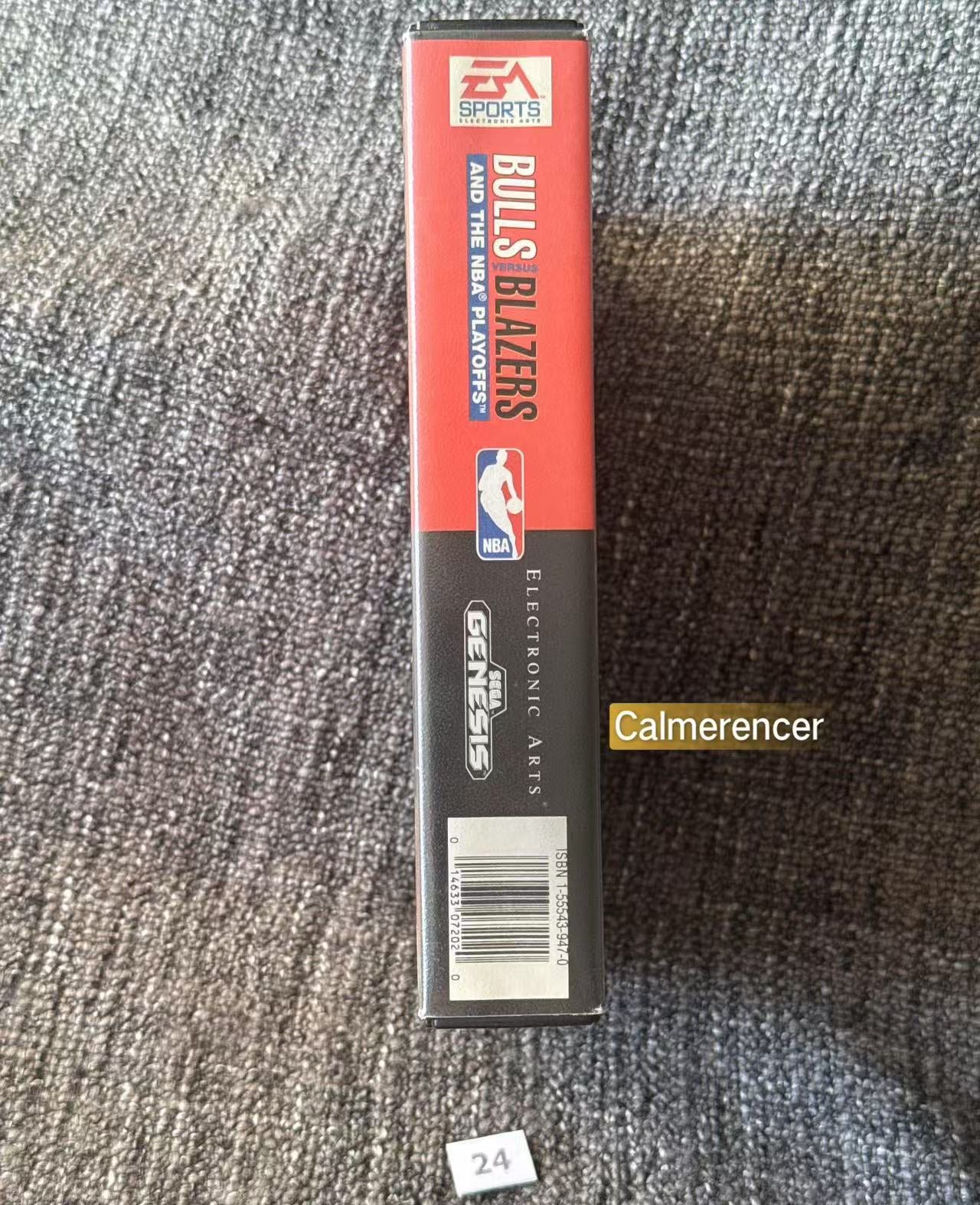 Bulls Vs Blazers and the NBA Playoffs Game Excellent condition - Sega Genesis