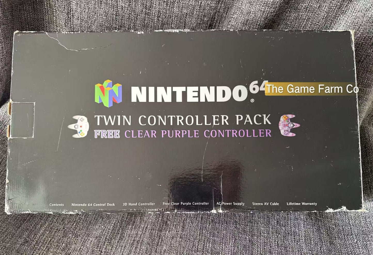 Nintendo 64  Twin Controller Pack (N64) Empty Console Box  -  Pal Version