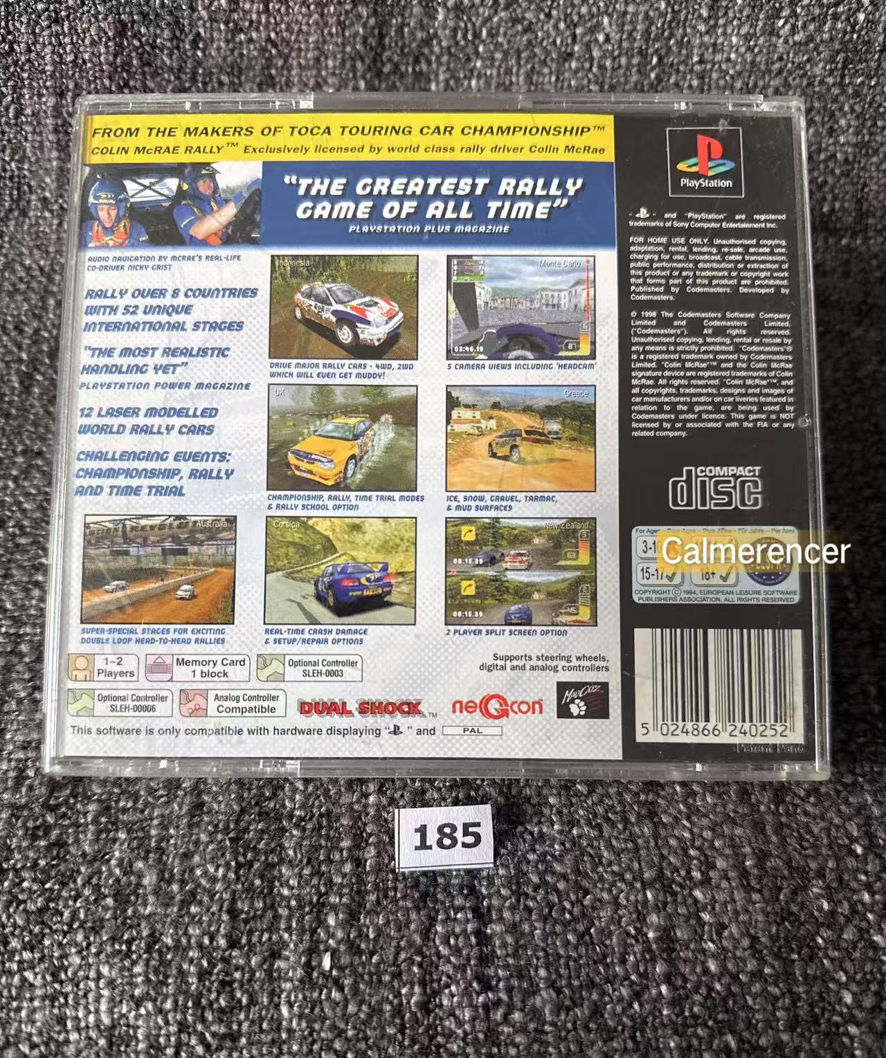 Colin McRae Rally - Sony Playstation One (PS1) Game