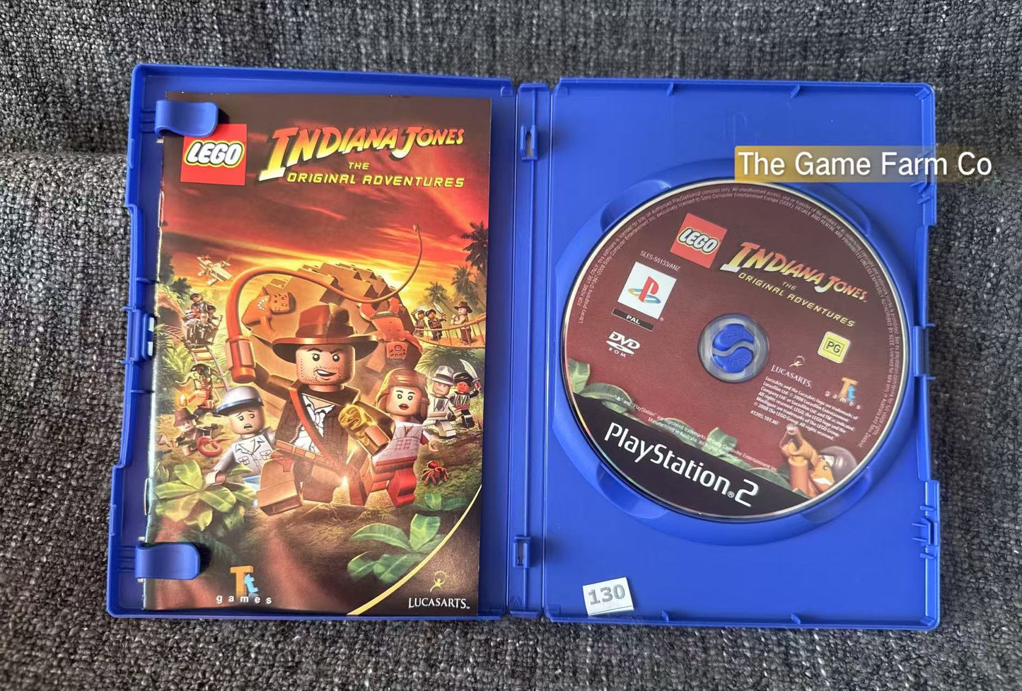 Lego Indiana Jones The Original Adventures Game - Sony PlayStation 2 (PS2)