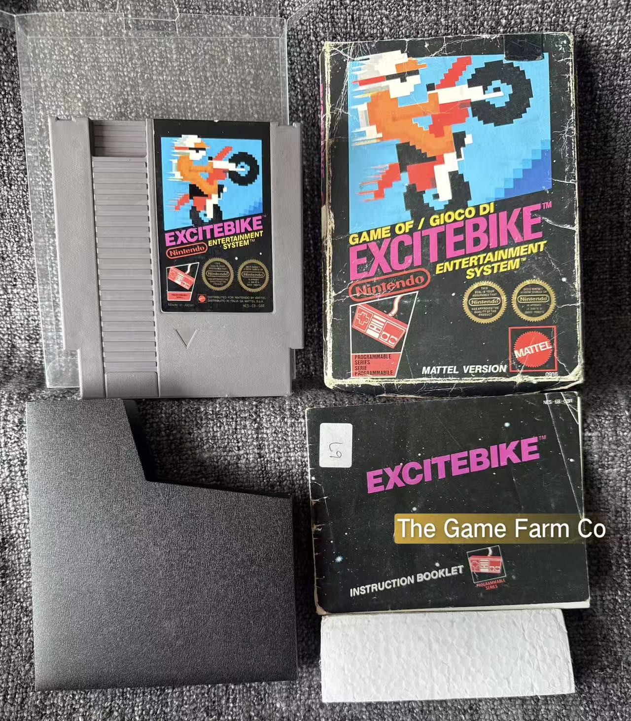 Excite Bike Boxed Game - Nes - Nintendo / Entertainment System - Pal Version