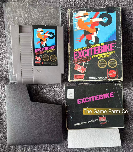 Excite Bike Boxed Game - Nes - Nintendo / Entertainment System - Pal Version
