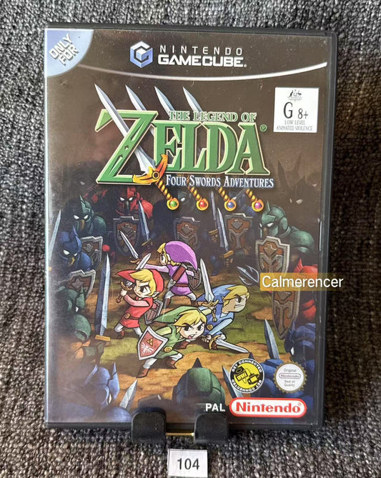 The Legend Of Zelda Four Swords Adventure Game - Nintendo Gamecube - Pal Version