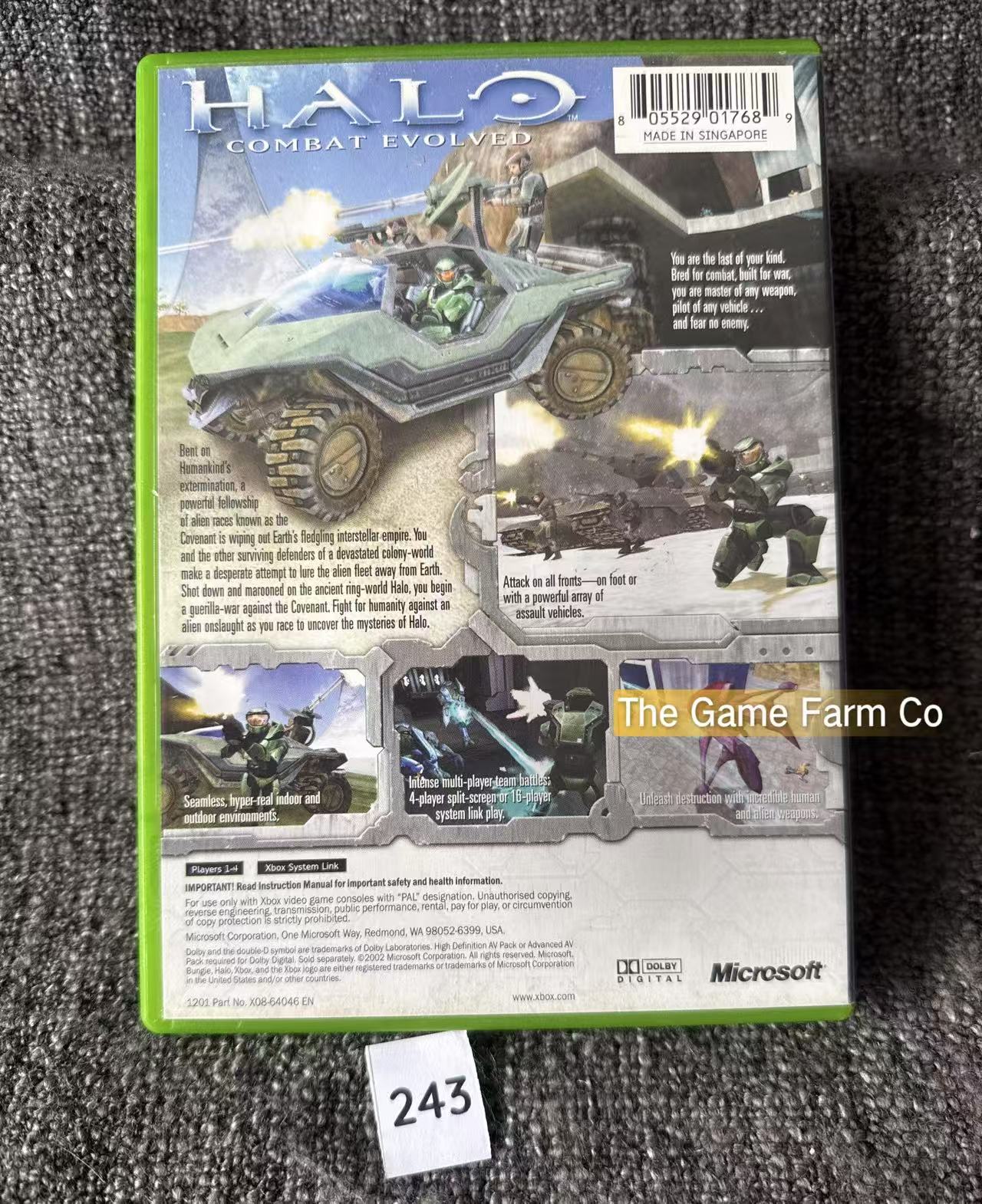 Halo Combat Evolved Game  Microsoft Xbox Original