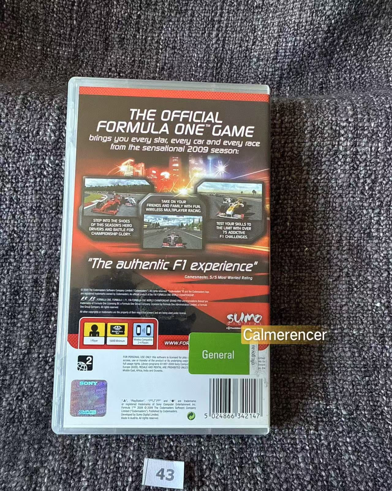 F1 2009 PSP Game - PlayStation Portable