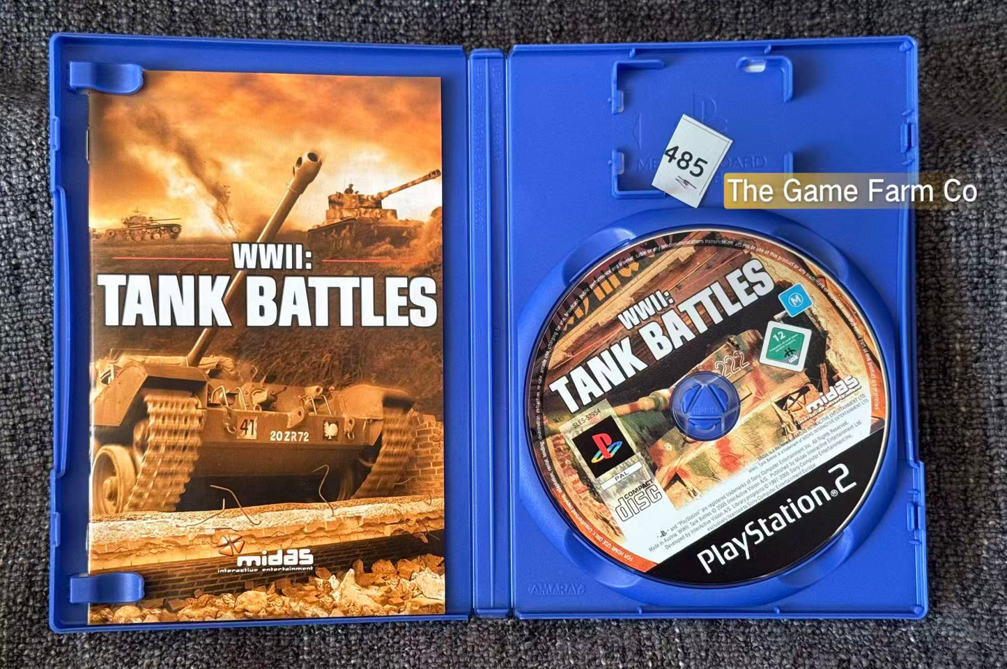 WWII: Tank Battles PS2 Physical Game CIB PAL Tested Used