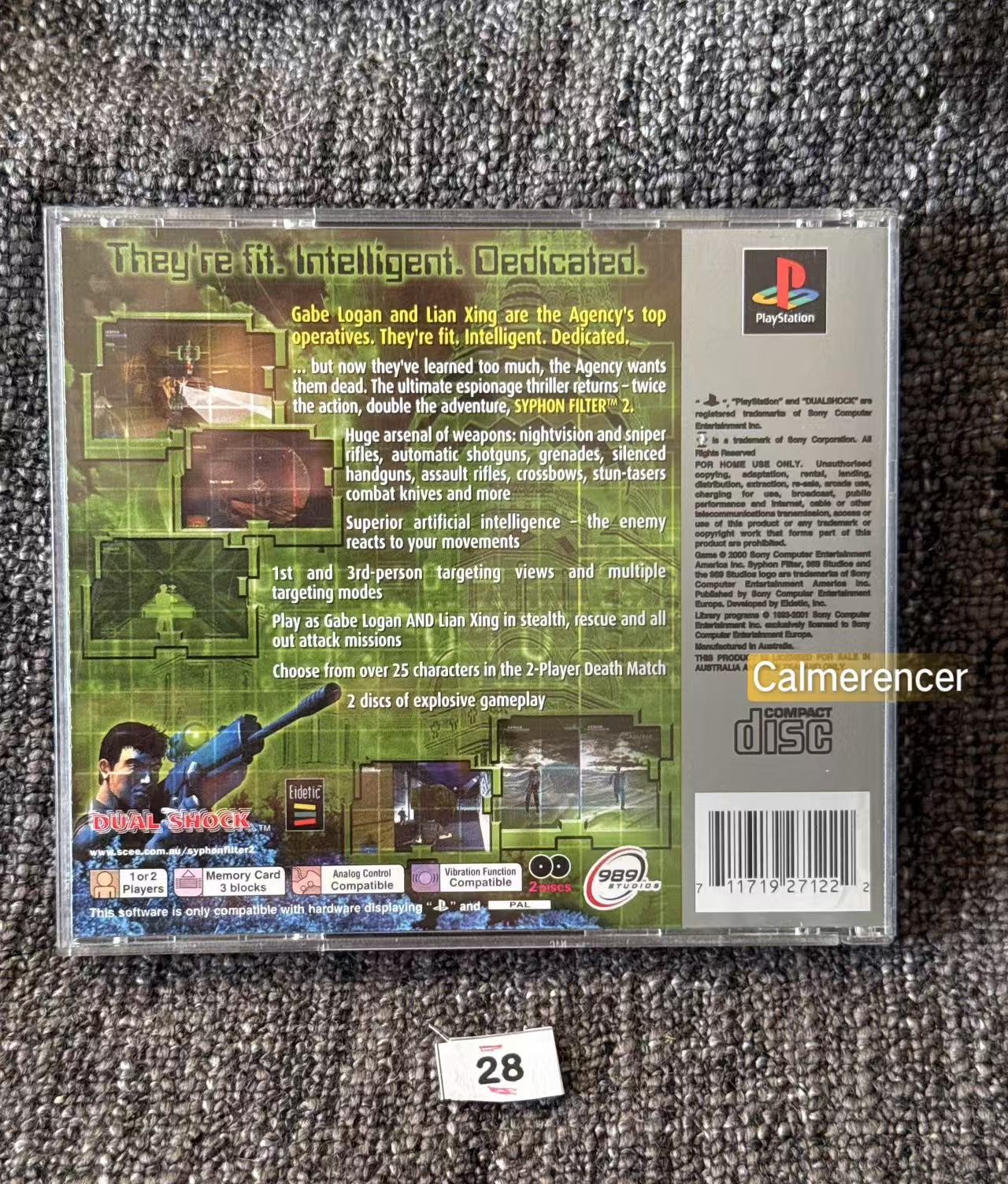 Syphon Filter Mint like condition - Sony Playstation One (PS1) Game