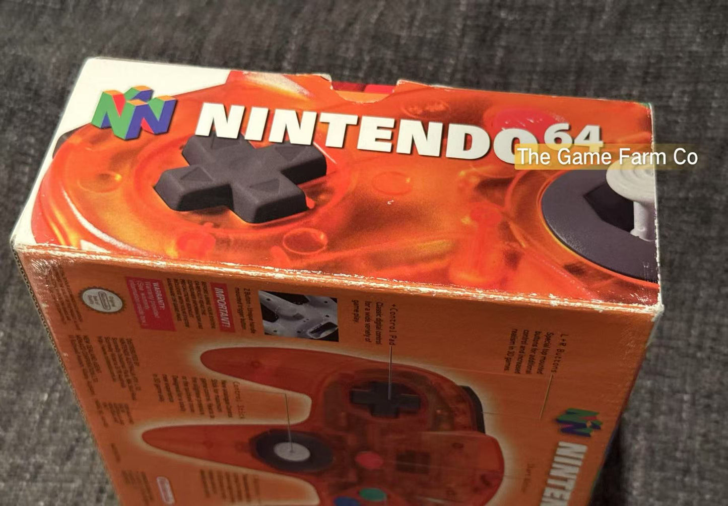 All Genuine boxed Fire Orange N64 controller in excellent condition (Nintendo)