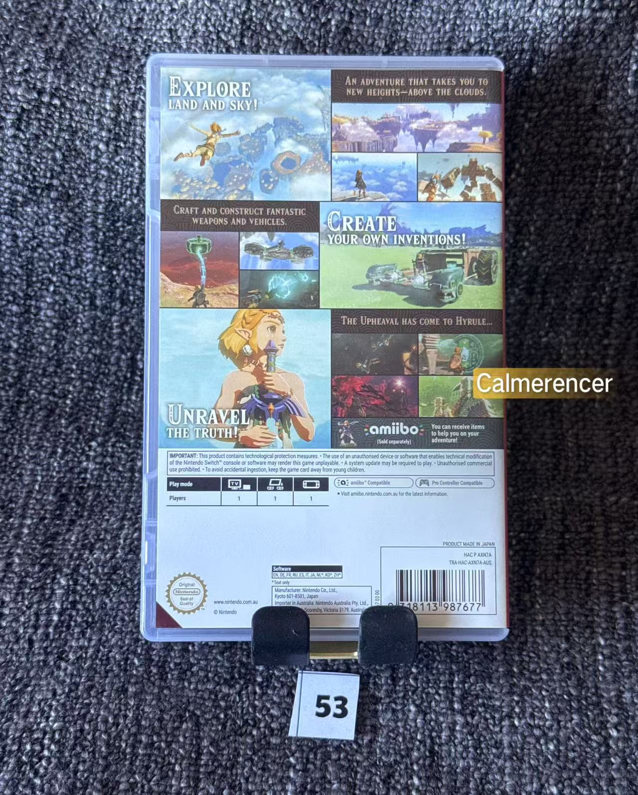 The Legend Of Zelda Tears Of The KingdomGame - Nintendo Switch