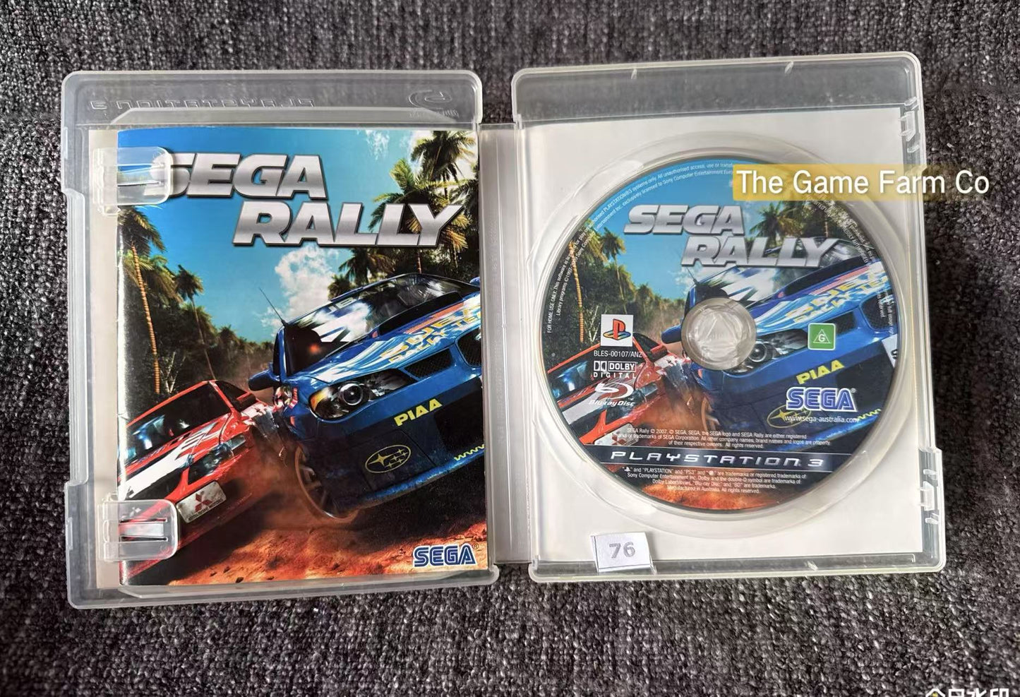 Sega Rally Game - PS3 - Sony Playstation 3