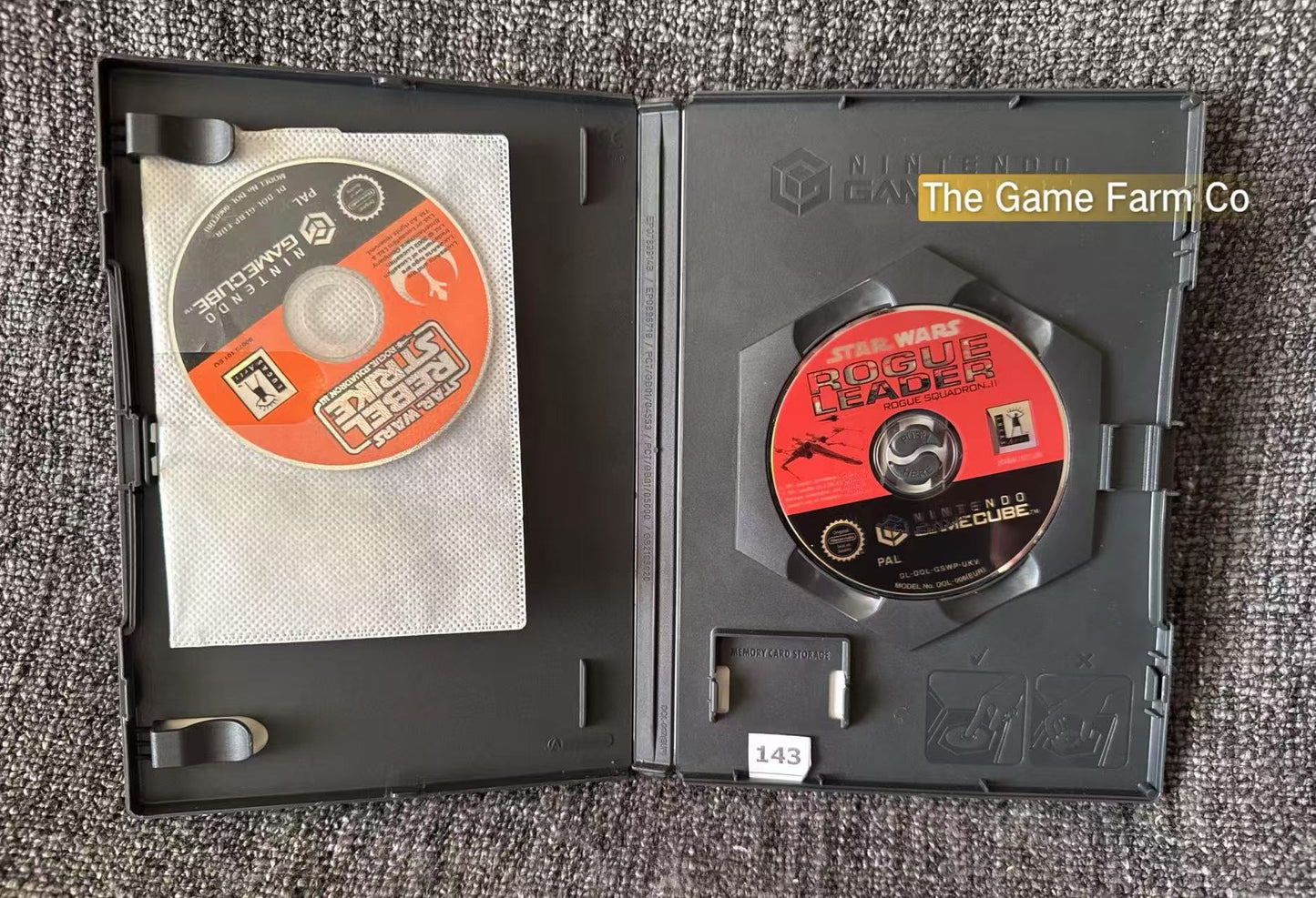 Star Wars Rogue Leader 2 + Rebel Strike Rogue Squadron 3 Game - Nintendo Gamecube - Pal Version