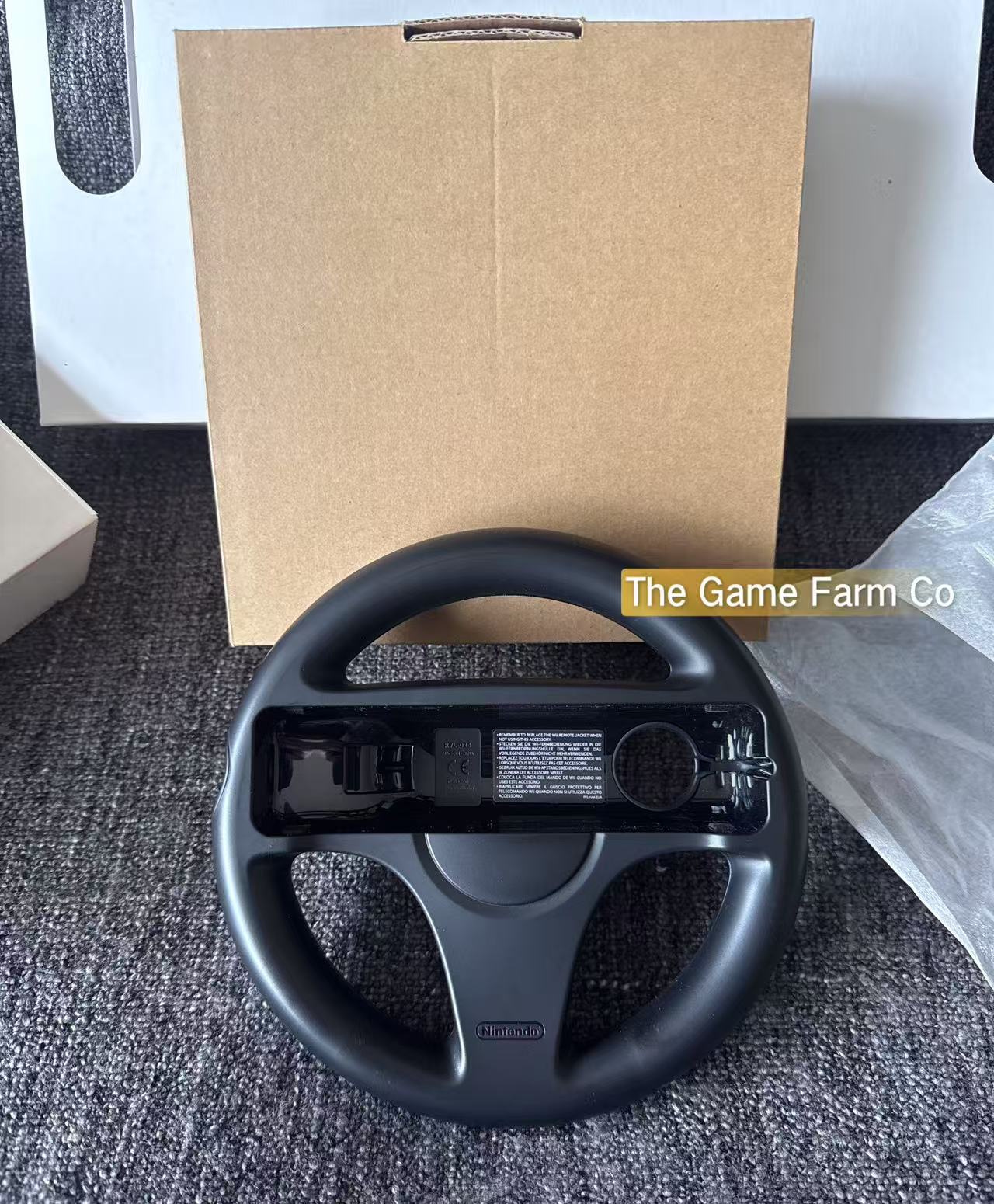 Black Nintendo Wii Mario Kart Bundle Edition - Pal Australian in Excellent condition