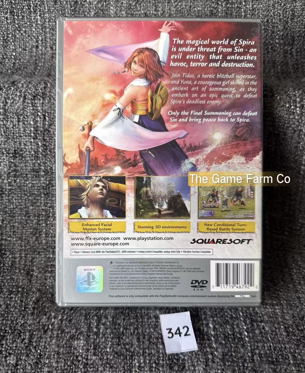 Final Fantasy X Game - Sony PlayStation 2 (PS2)