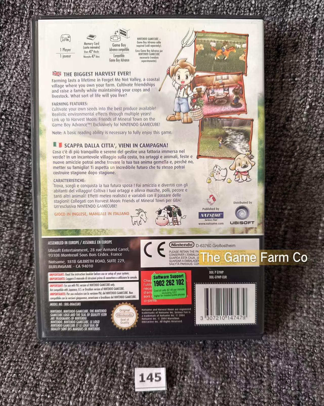 Harvest Moon A Wonderful Life Game - Nintendo Gamecube - Pal Version