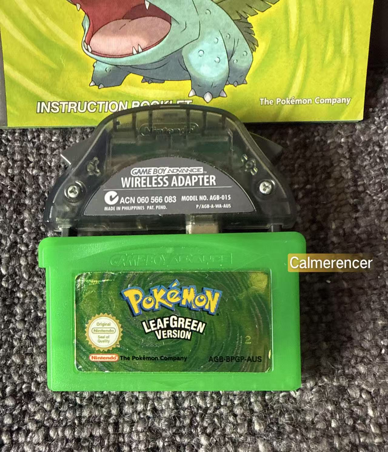 Pokemon Leaf Green Version Boxed Game -Nintendo Gameboy Advance GBA - Pal Version