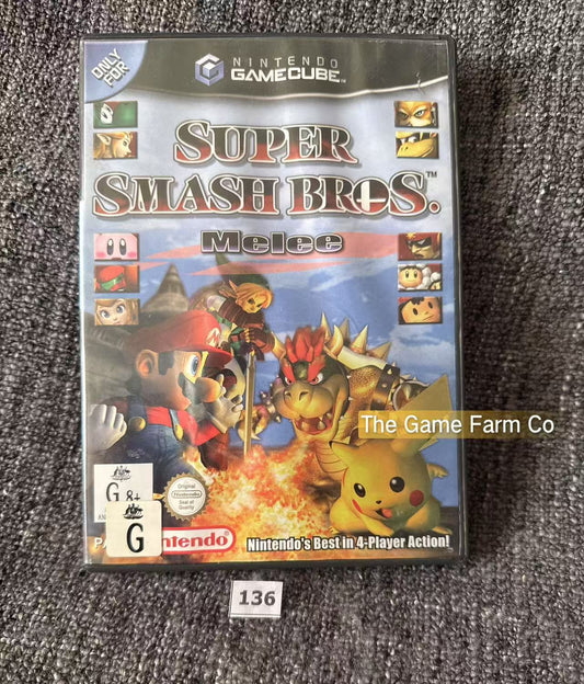 Super Smash Bros Melee Game - Missing manual - Nintendo Gamecube - Pal Version