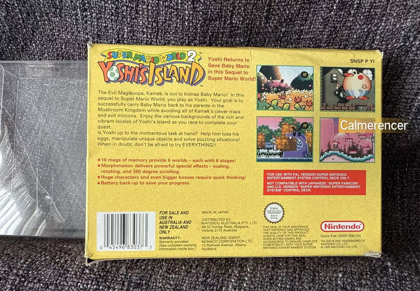 Super Mario World 2 Yoshi's Island Console Bundle Big Box (Snes) Pal Version - See Description