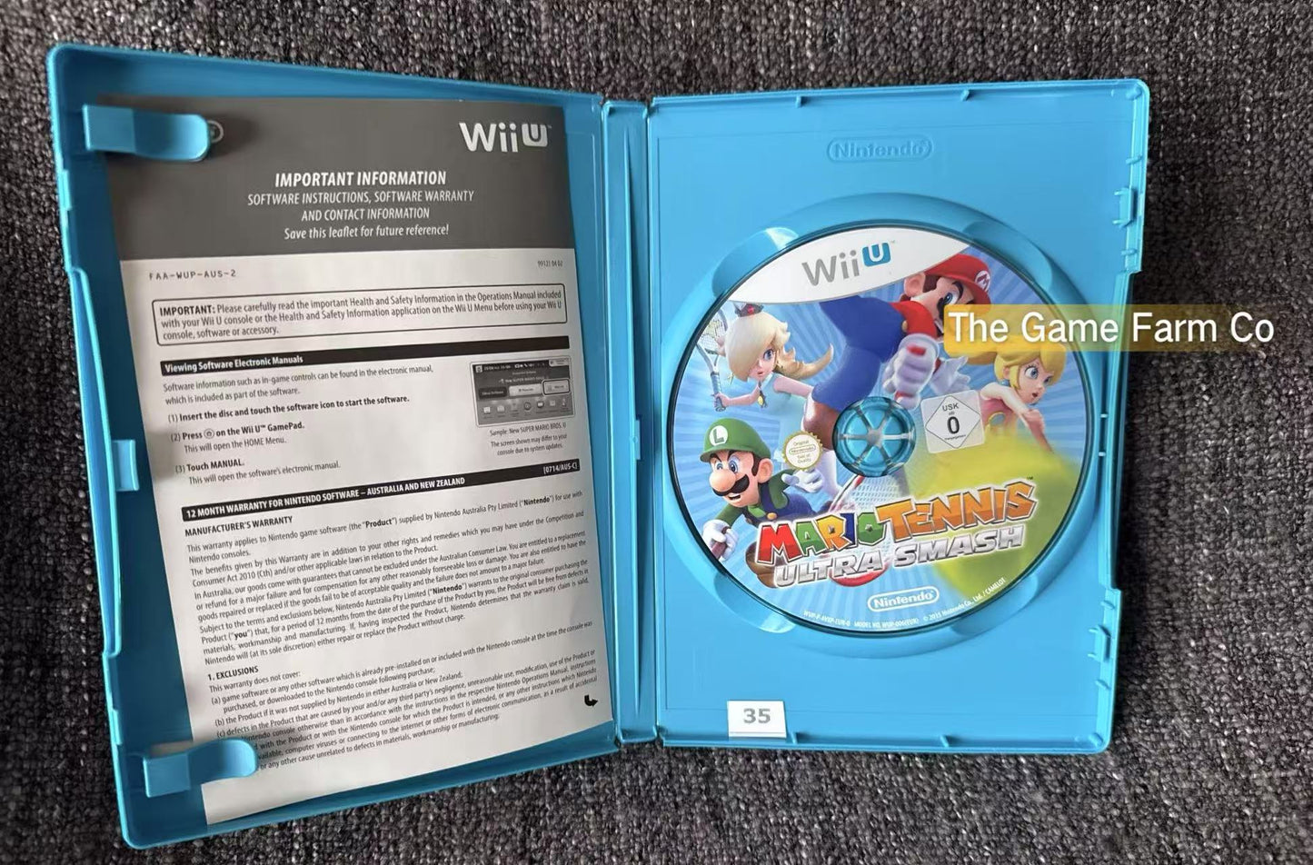 Mario Tennis Ultra Smash - Nintendo Wii U Game