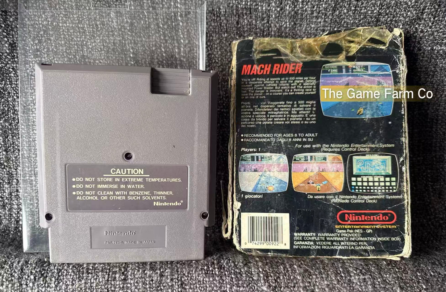 Mach Rider Boxed Game - Nes - Nintendo / Entertainment System - Pal Version