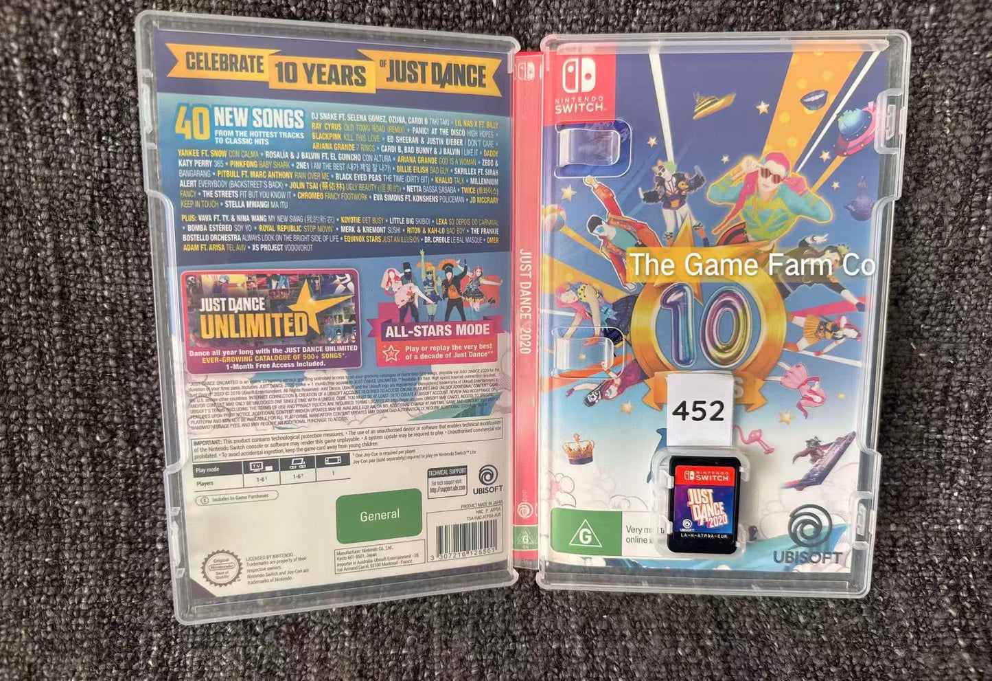 Just Dance 2020 Nintendo Switch Physical Game Cartridge PAL Tested Used