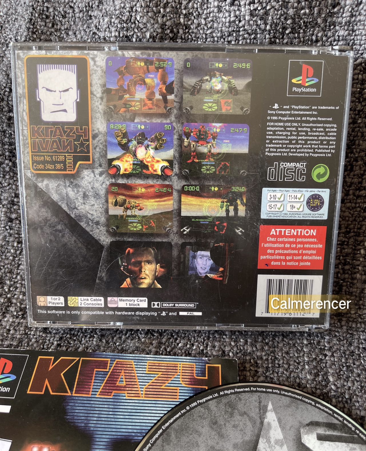 Krazy Ivan - Sony Playstation One (PS1) Game