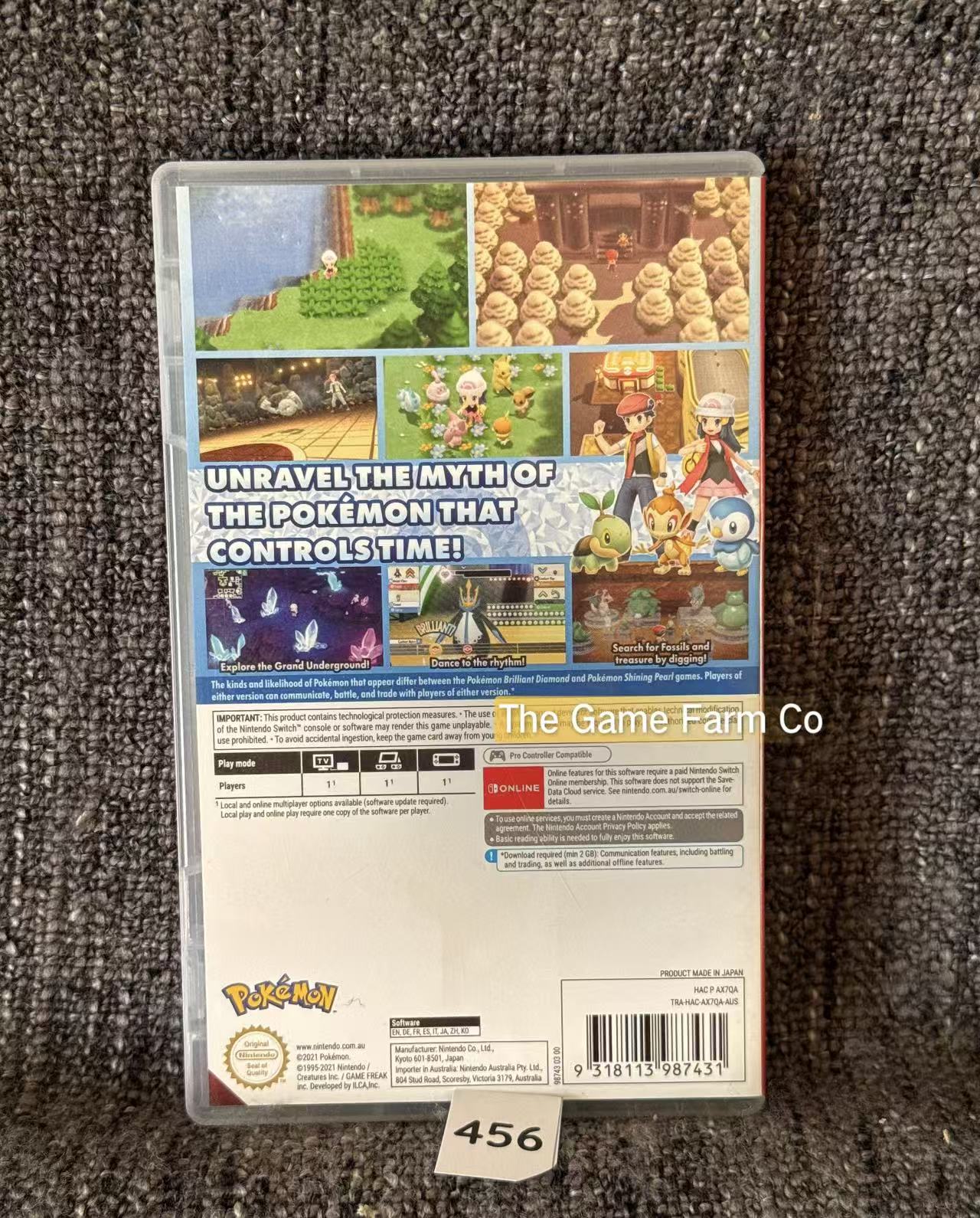 Pokémon Brilliant Diamond Nintendo Switch Physical Game CIB PAL Tested Used