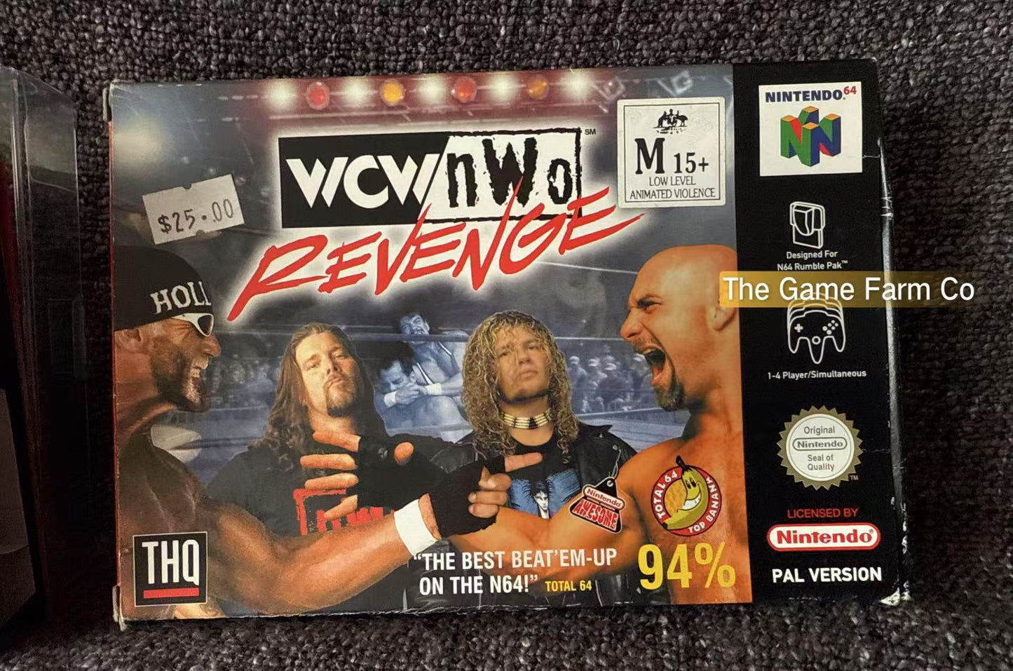 WCW NWO Revenge Game Boxed - Nintendo 64 / N64 - Pal Version