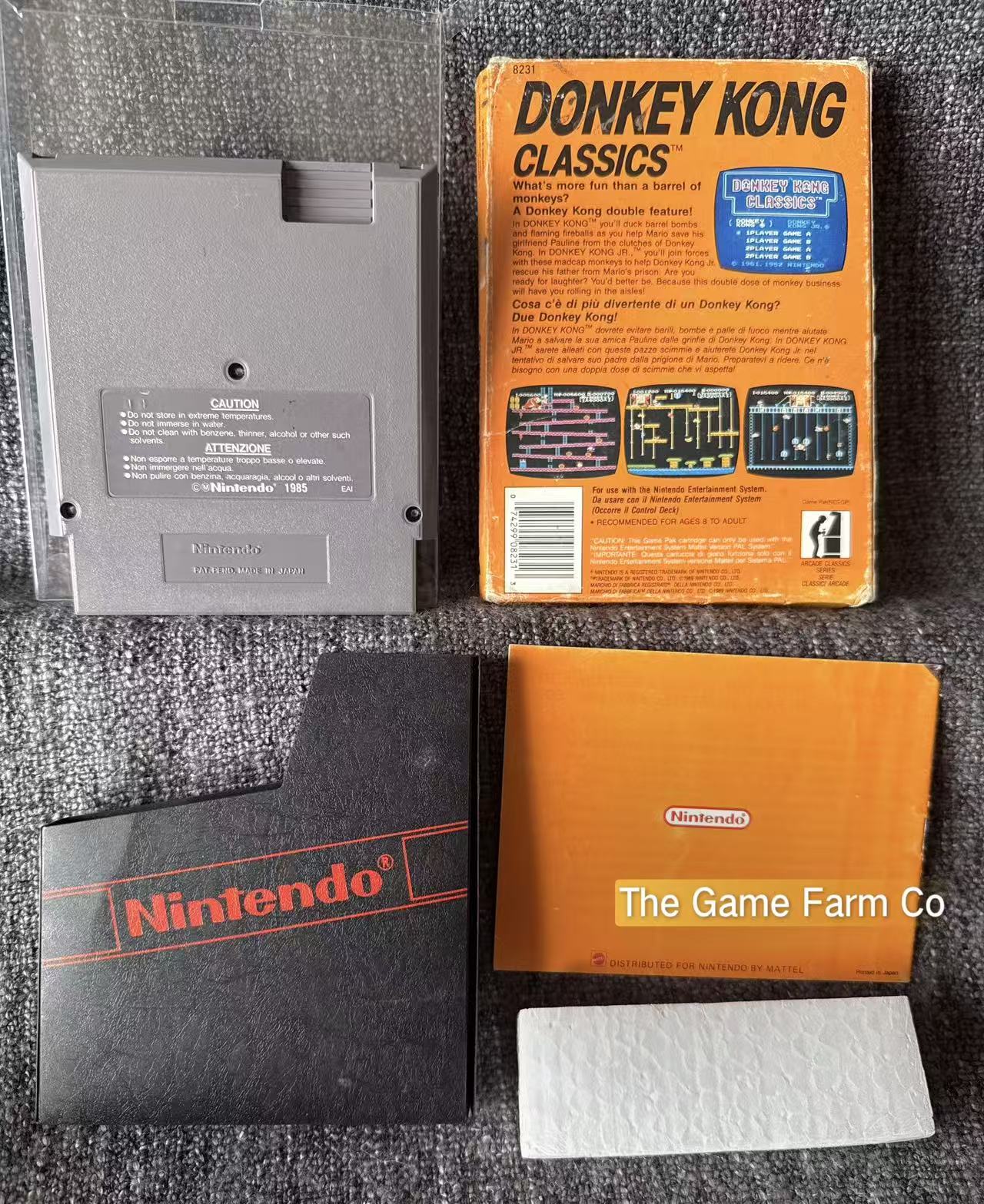 Donkey Kong Classic Boxed Game - Nes - Nintendo / Entertainment System - Pal Version