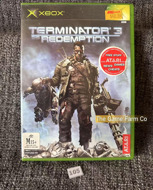 Terminator 3 The Redemption Game Microsoft Xbox Original